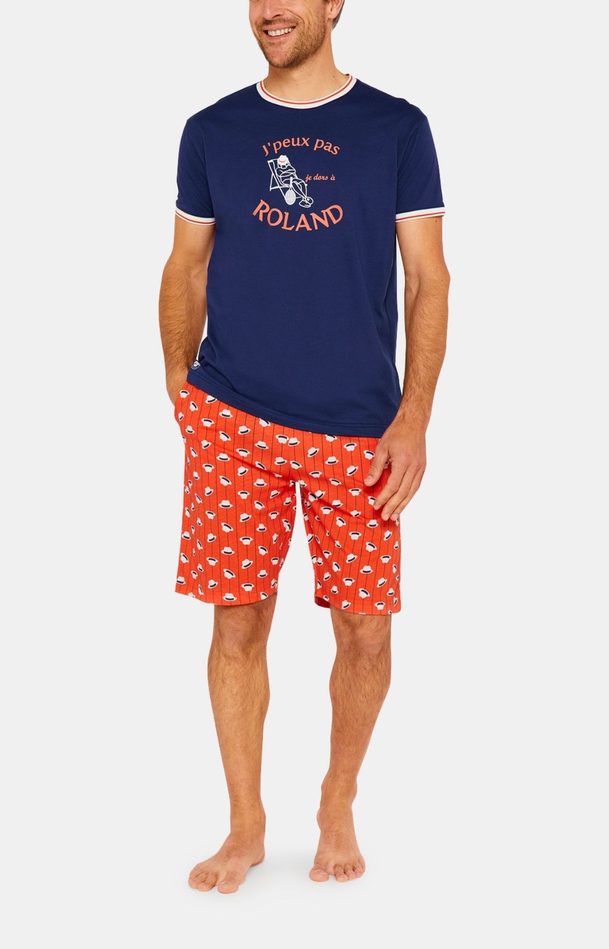 arthur-bob-roland-garros-pyjashort-homme-terre-coton-bio image 1