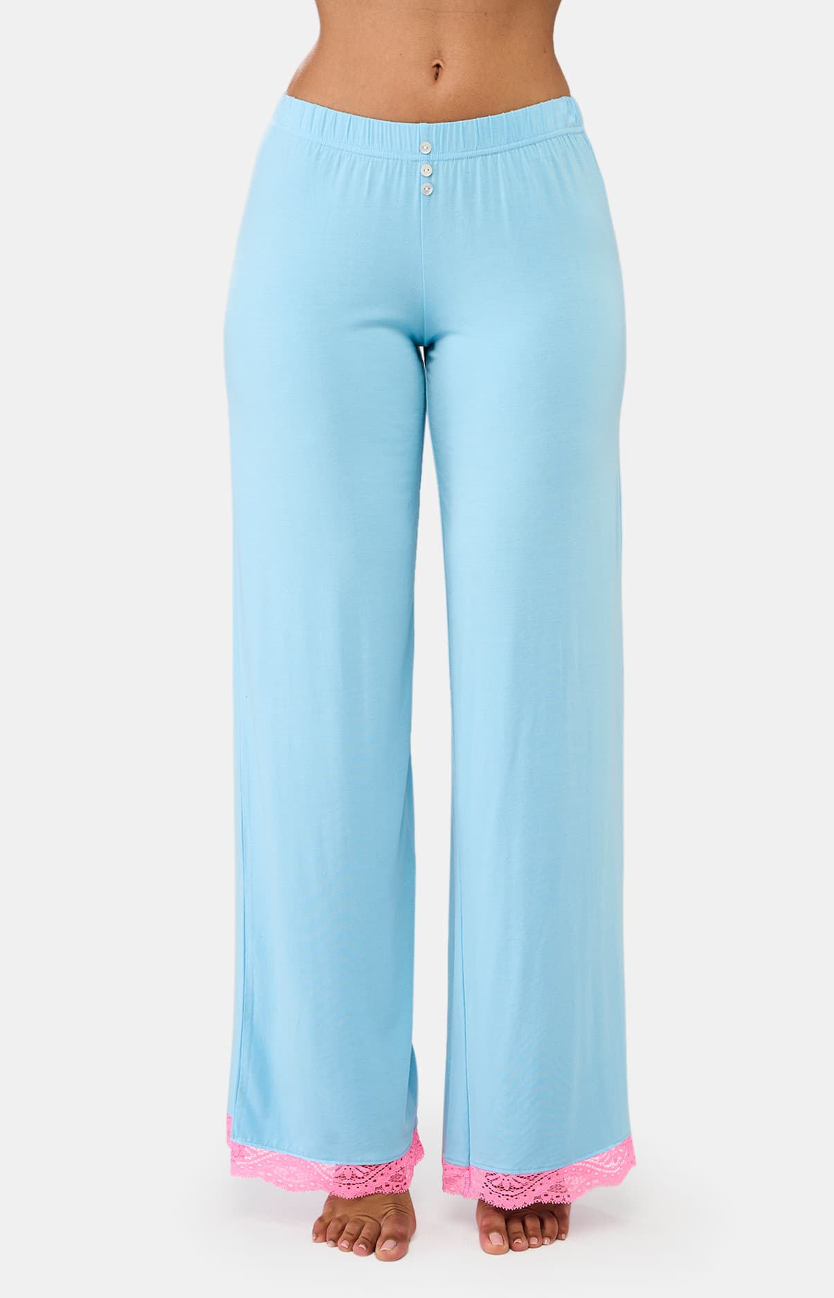 arthur-bob-pantalon-modal-turquoise-doux-lagon-femme image 4