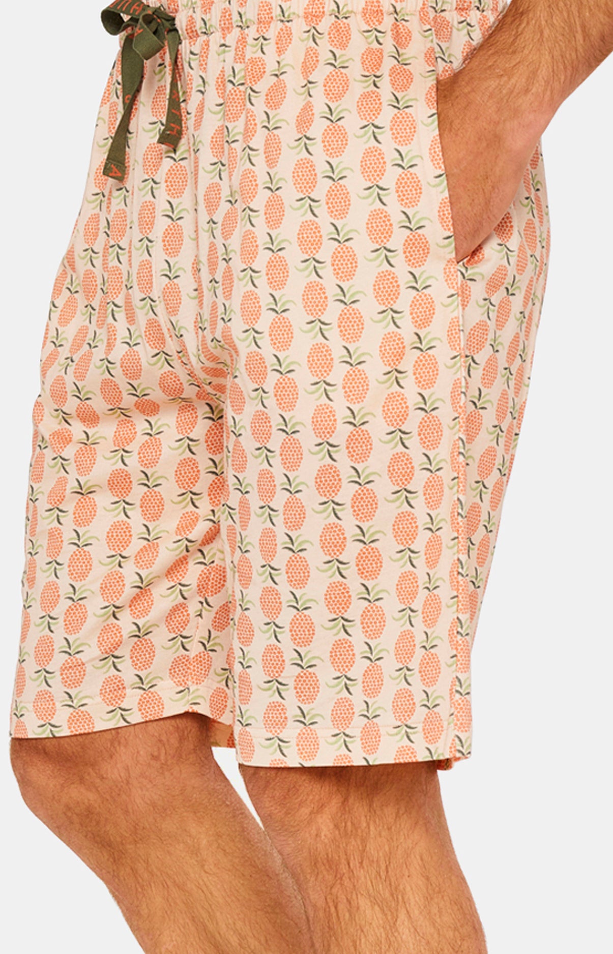 arthur-bob-pyjashort-ananas-coton-bio-orange-homme image 5