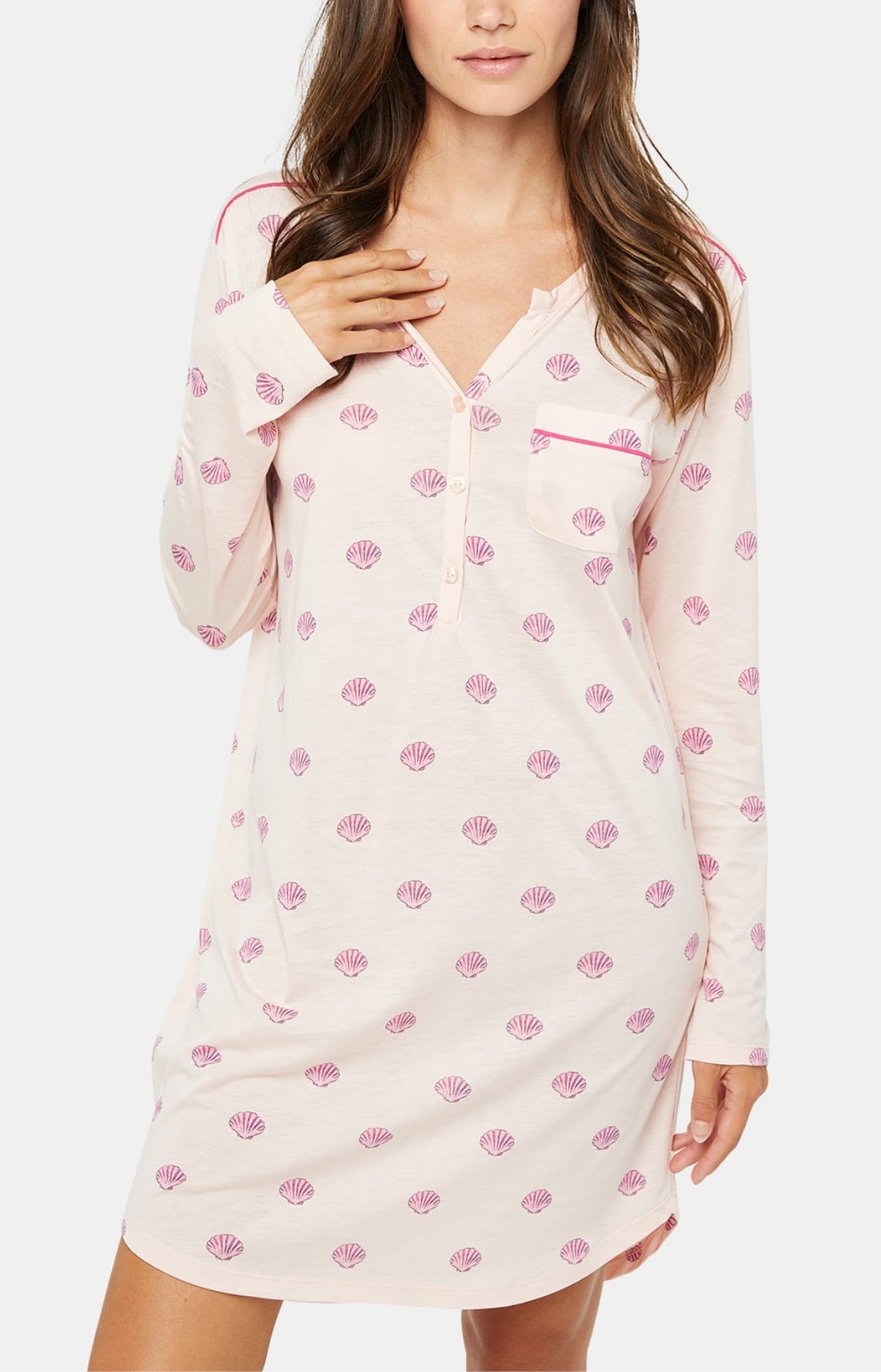 arthur-bob-liquette-coquillage-chemise-de-nuit-poudre-femme image 2