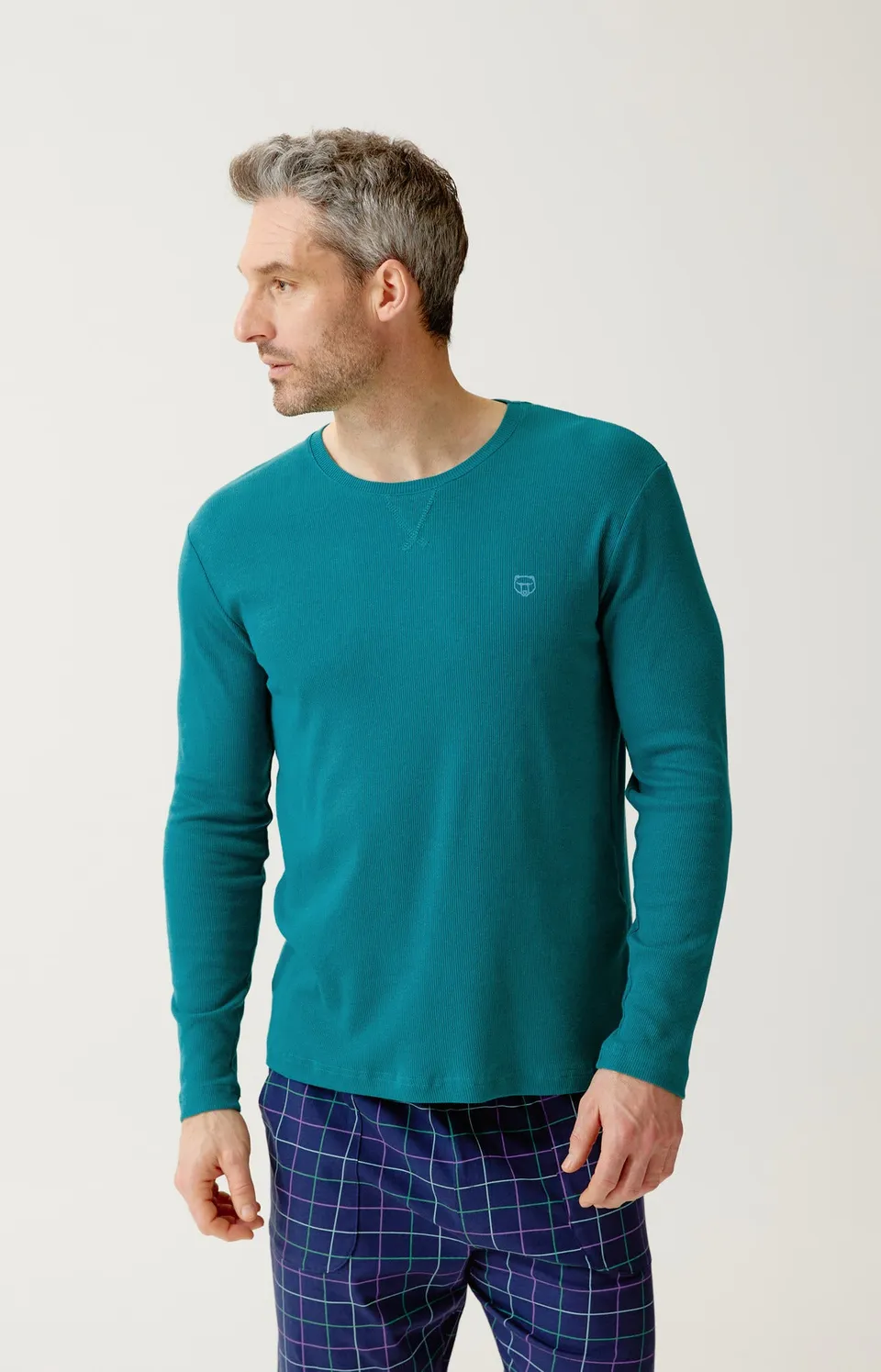 arthur-bob-sapin-tee-shirt-manches-longues-vert-coton-modal image 1