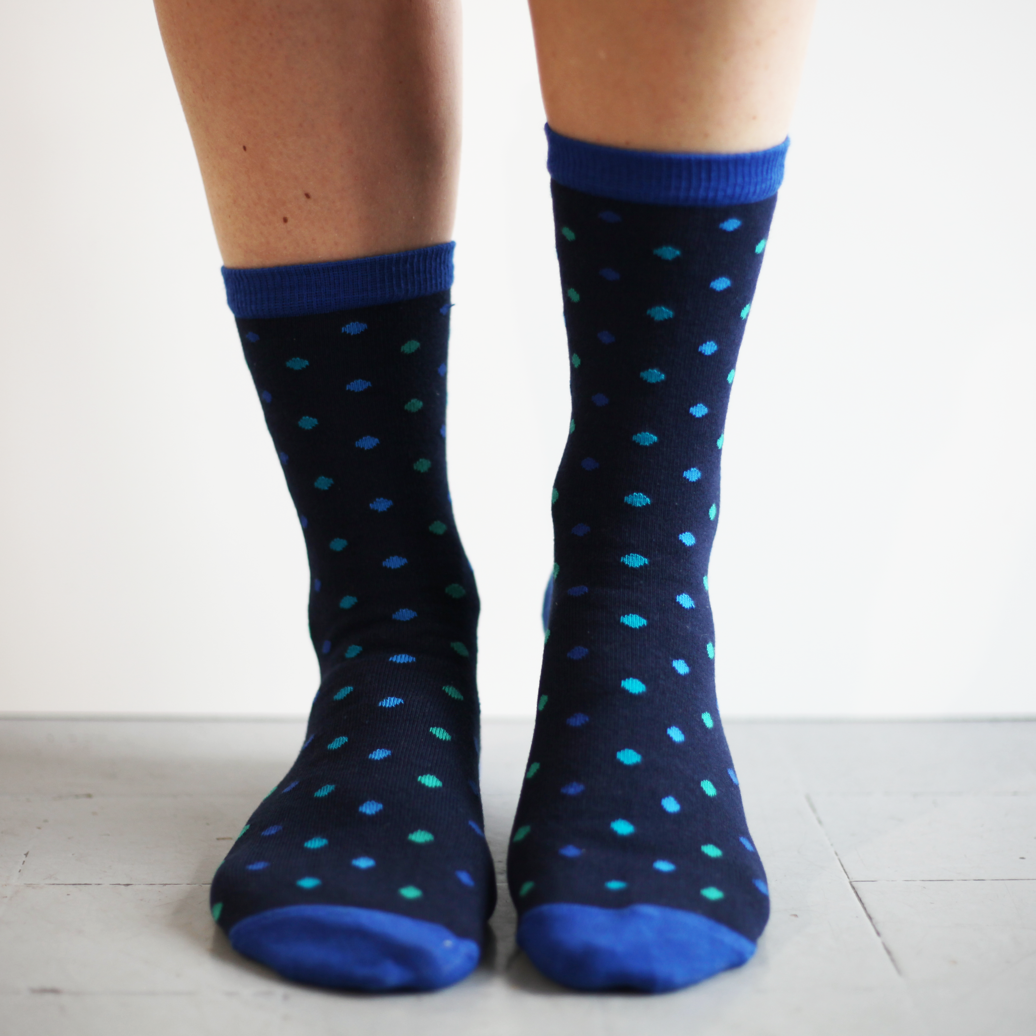archiduchesse-fantaisie-bulle-d-eau-chaussettes-enfant-bleu-recycl image 2