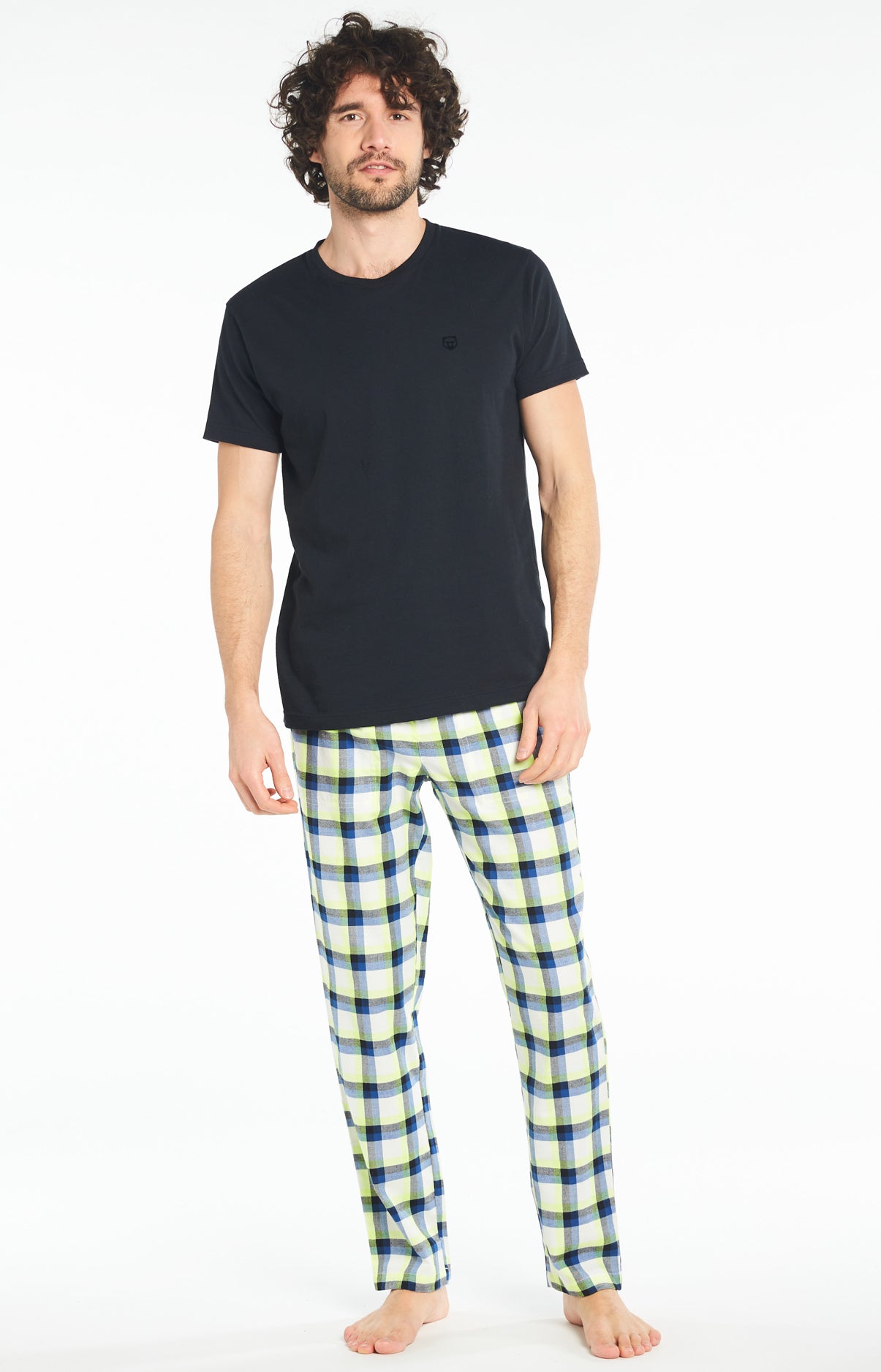 arthur-bob-big-fluo-pantalon-pyjama-jaune-coton image 2