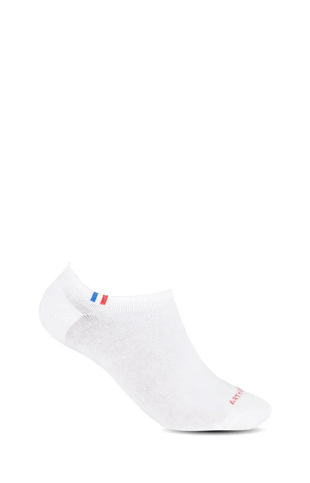 arthur-bob-chaussettes-invisibles-femme-blanc-lot-2-coton image 1