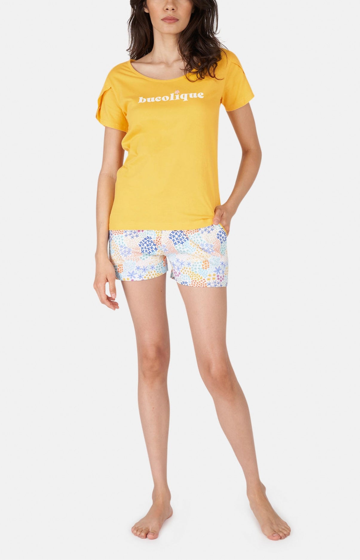 arthur-bob-bucolique-pyjashort-bio-multicolore-femme image 1