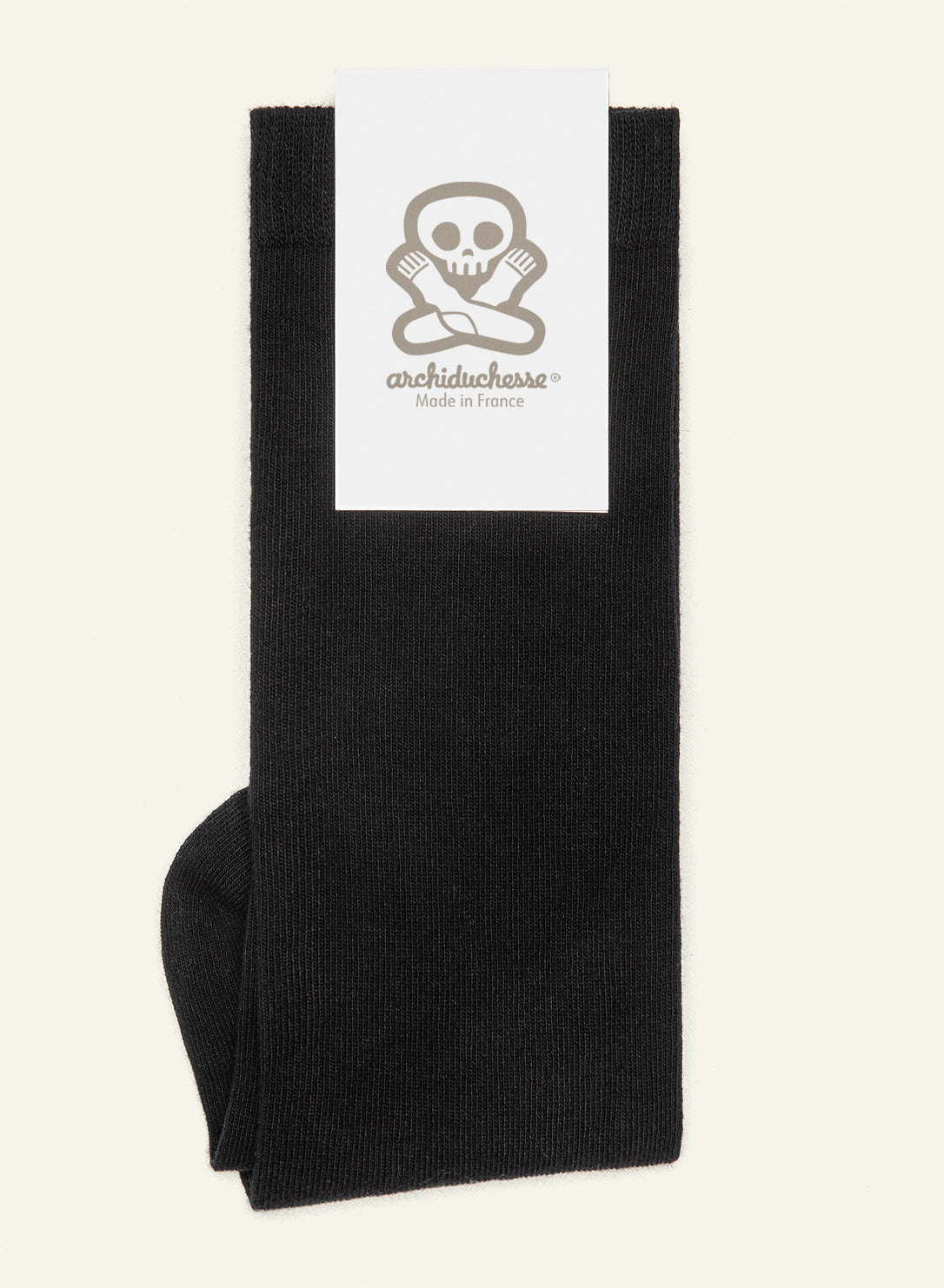 archiduchesse-de-ville-noir-r-glisse-chaussettes-coton-36-41 image 5