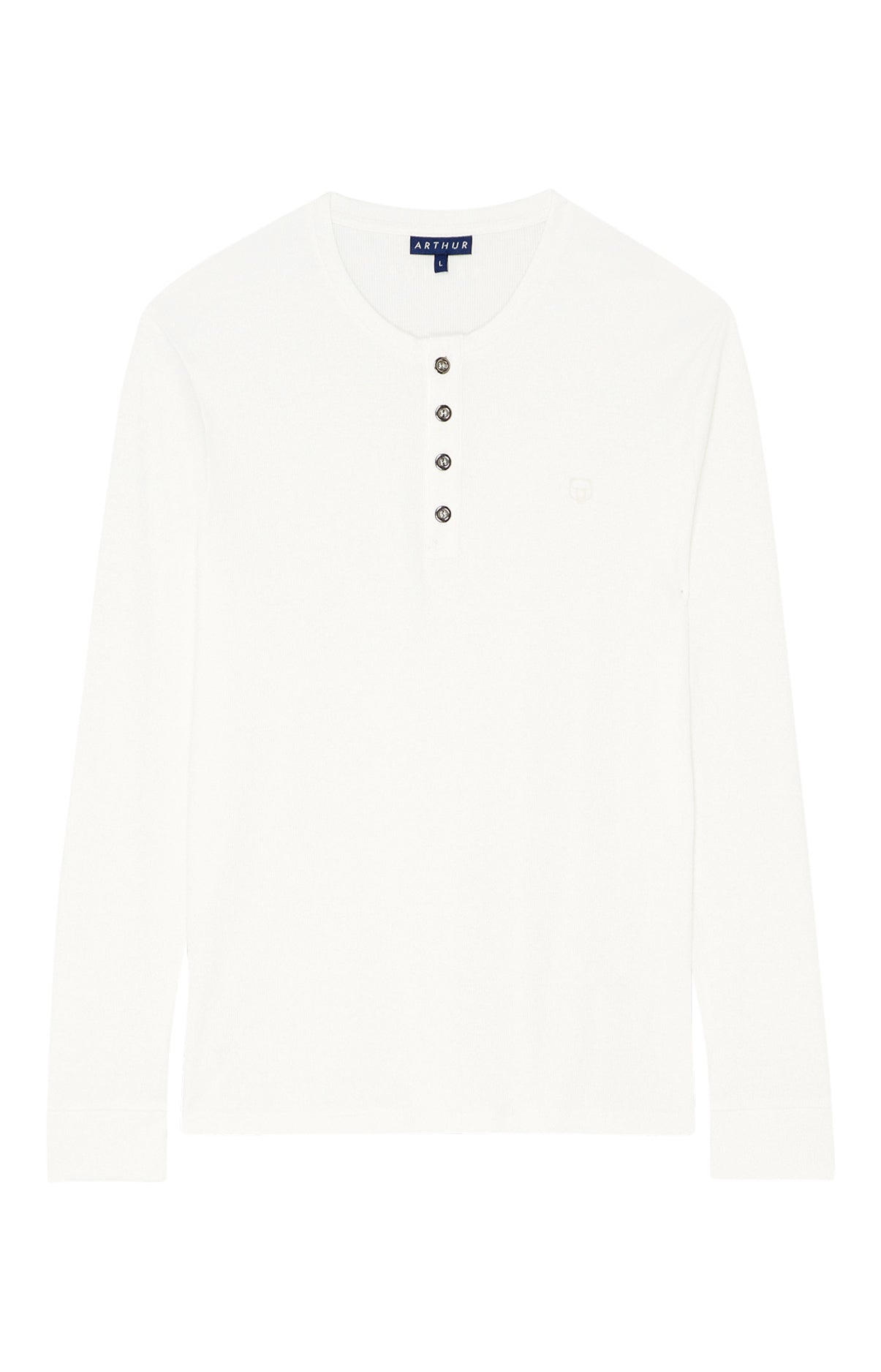 arthur-bob-ecru-tee-shirt-homme-manches-longues-cru image 3