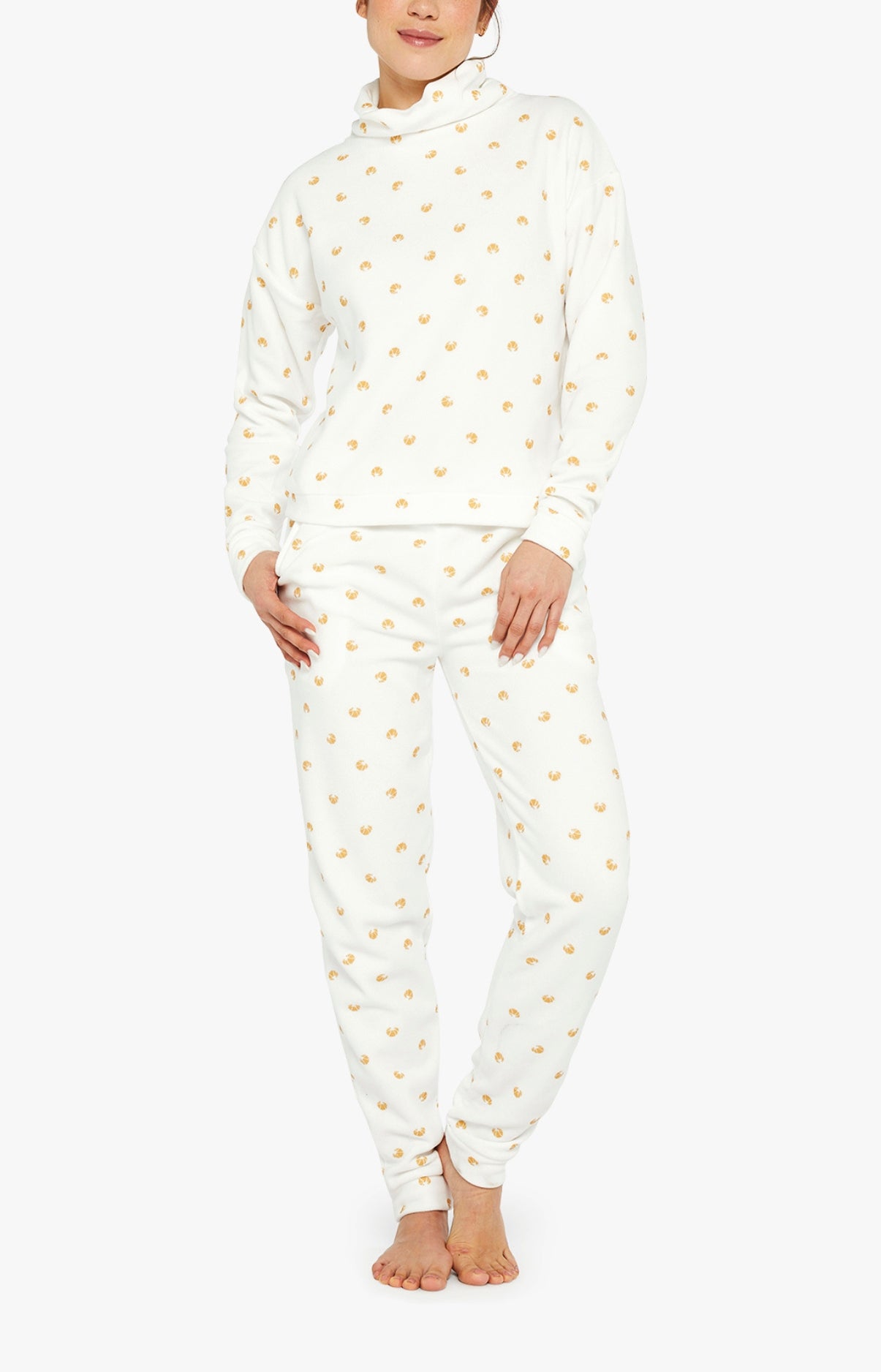arthur-bob-pyjama-croissant-ivoire-polaire-femme image 4