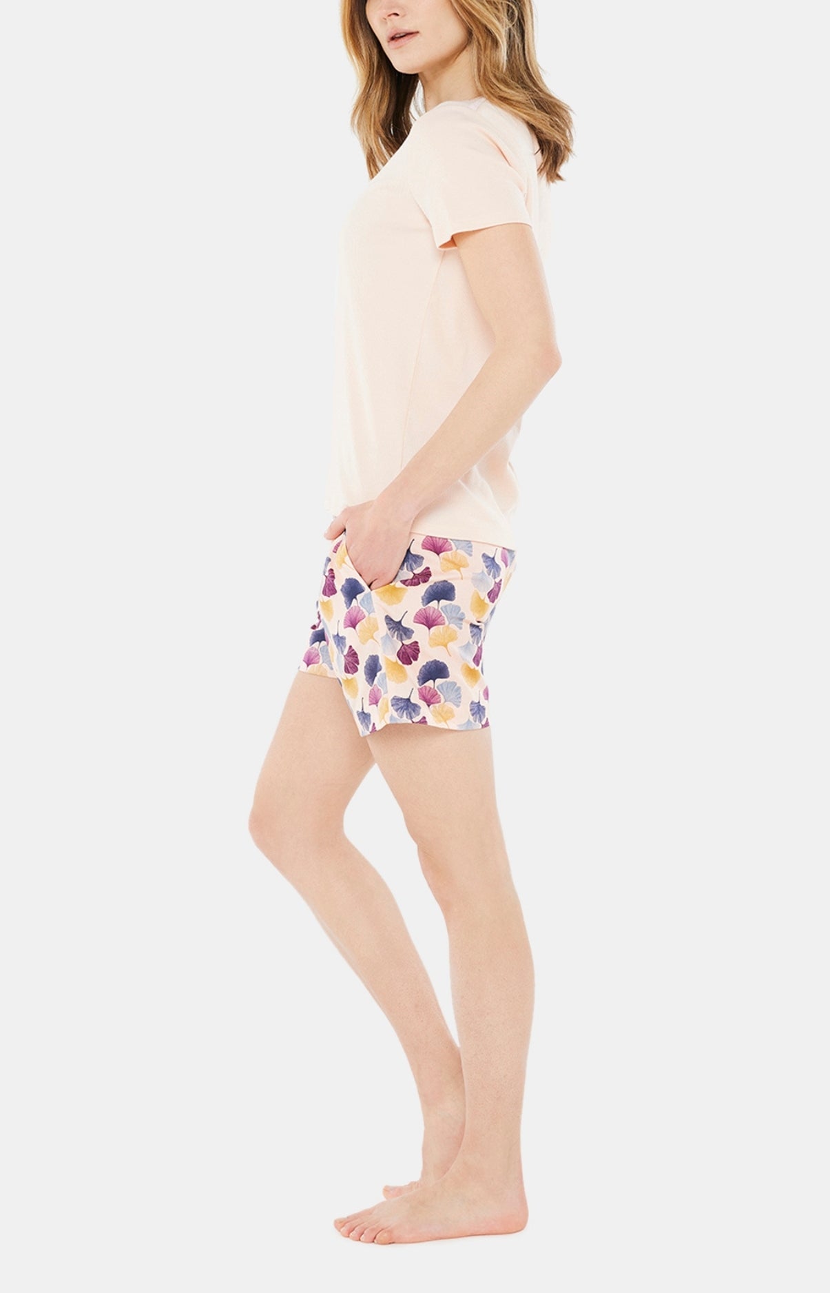 arthur-bob-short-ginko-multicolore-coton-bio-femme image 4