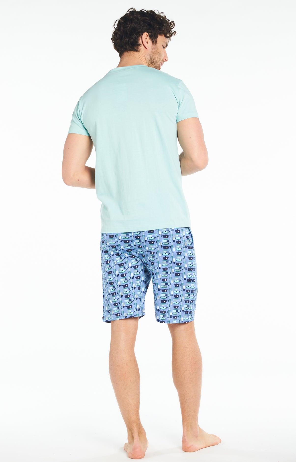 arthur-bob-c-est-moi-le-chef-pyjashort-bleu-coton-bio image 5