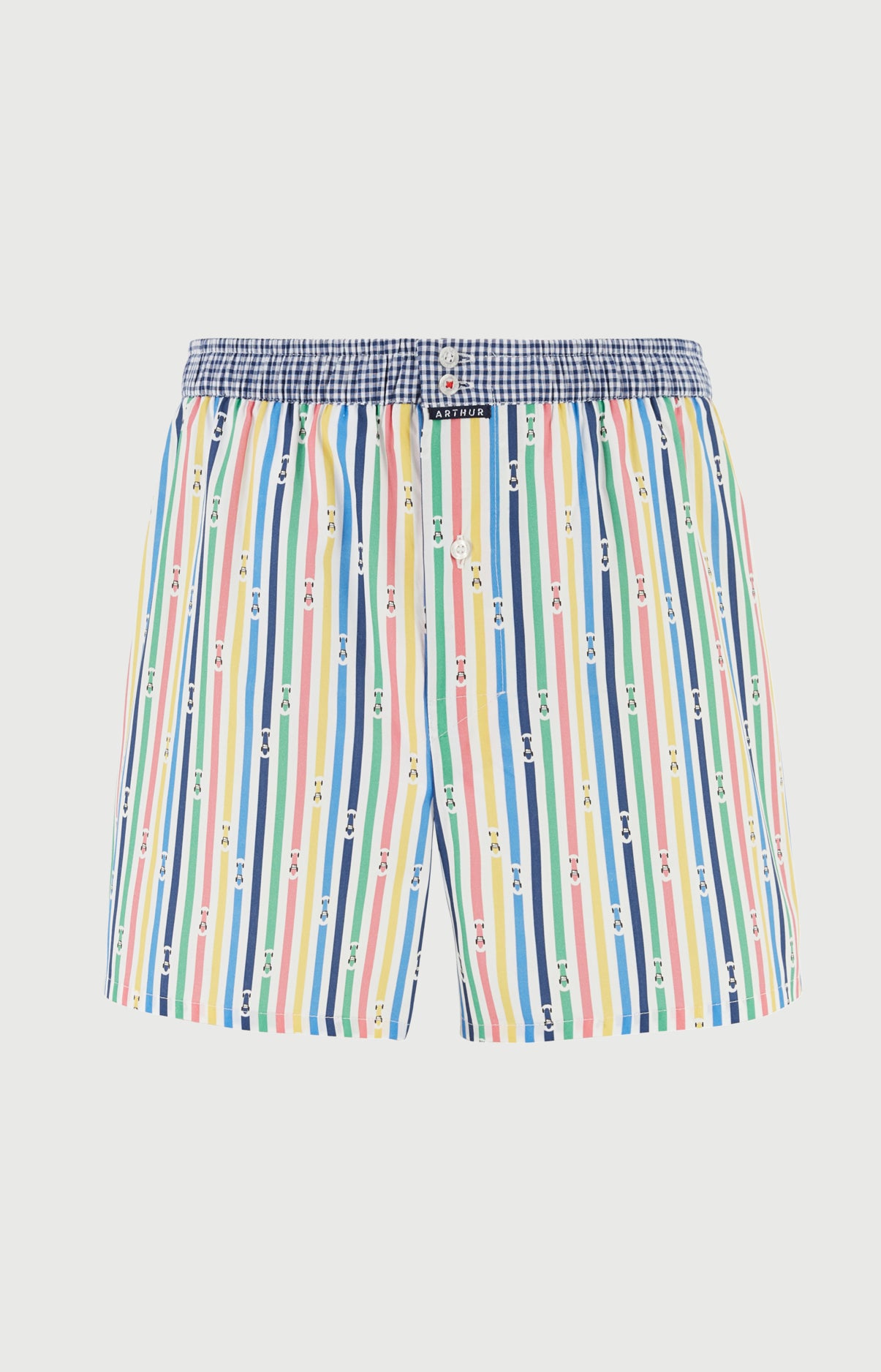 arthur-le-club-n-1203-cale-on-homme-multicolore-coton-bio image 3