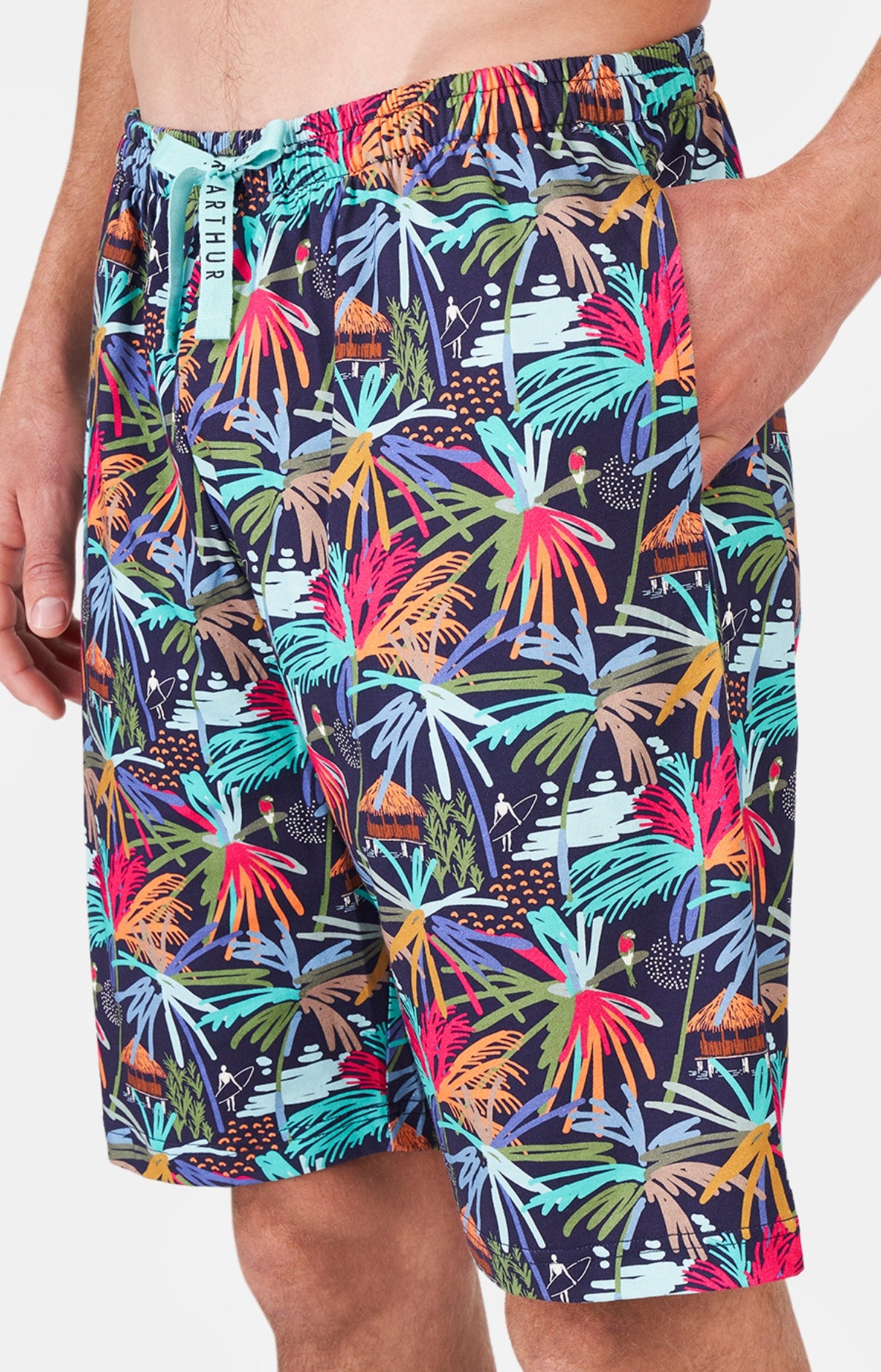 arthur-bob-tropical-pyjashort-homme-multicolore image 6