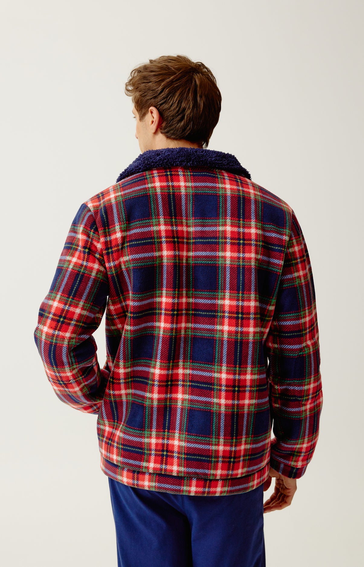 arthur-bob-veste-polaire-l-on-marine-carreaux image 6