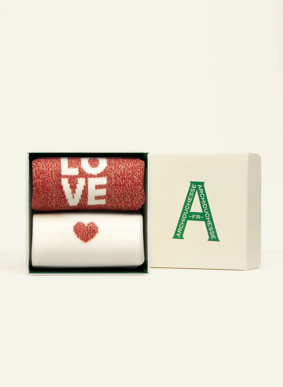 archiduchesse-fantaisie-duo-love-chaussettes-coffret-tu-rouge image 1