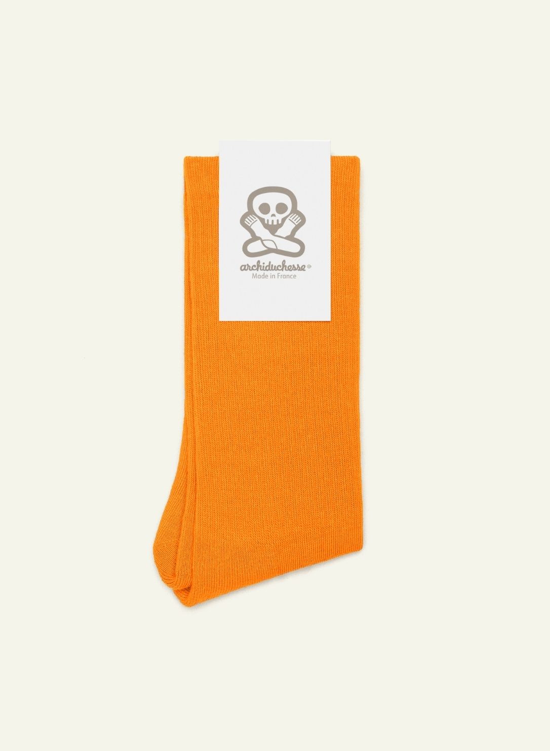 archiduchesse-bouclette-orange-mandarine-chaussettes-chaudes-coton image 3