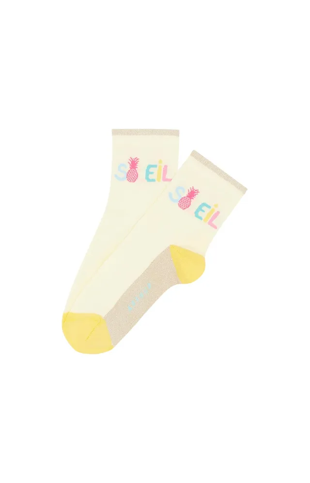 arthur-bob-ananas-vanille-socquettes-femme-vanille-36-40 image 1