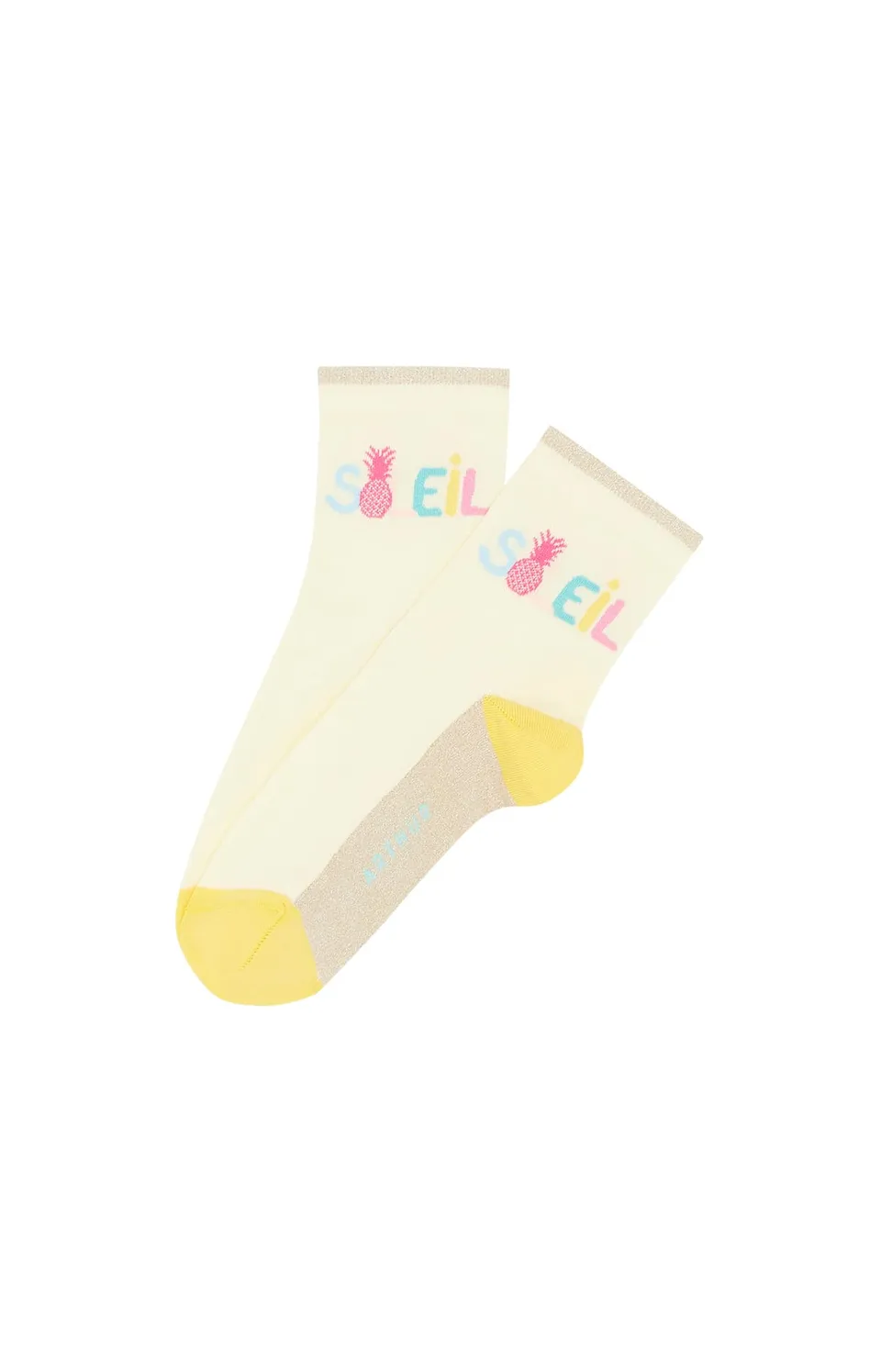 arthur-bob-ananas-vanille-socquettes-femme-vanille-36-40 image 1