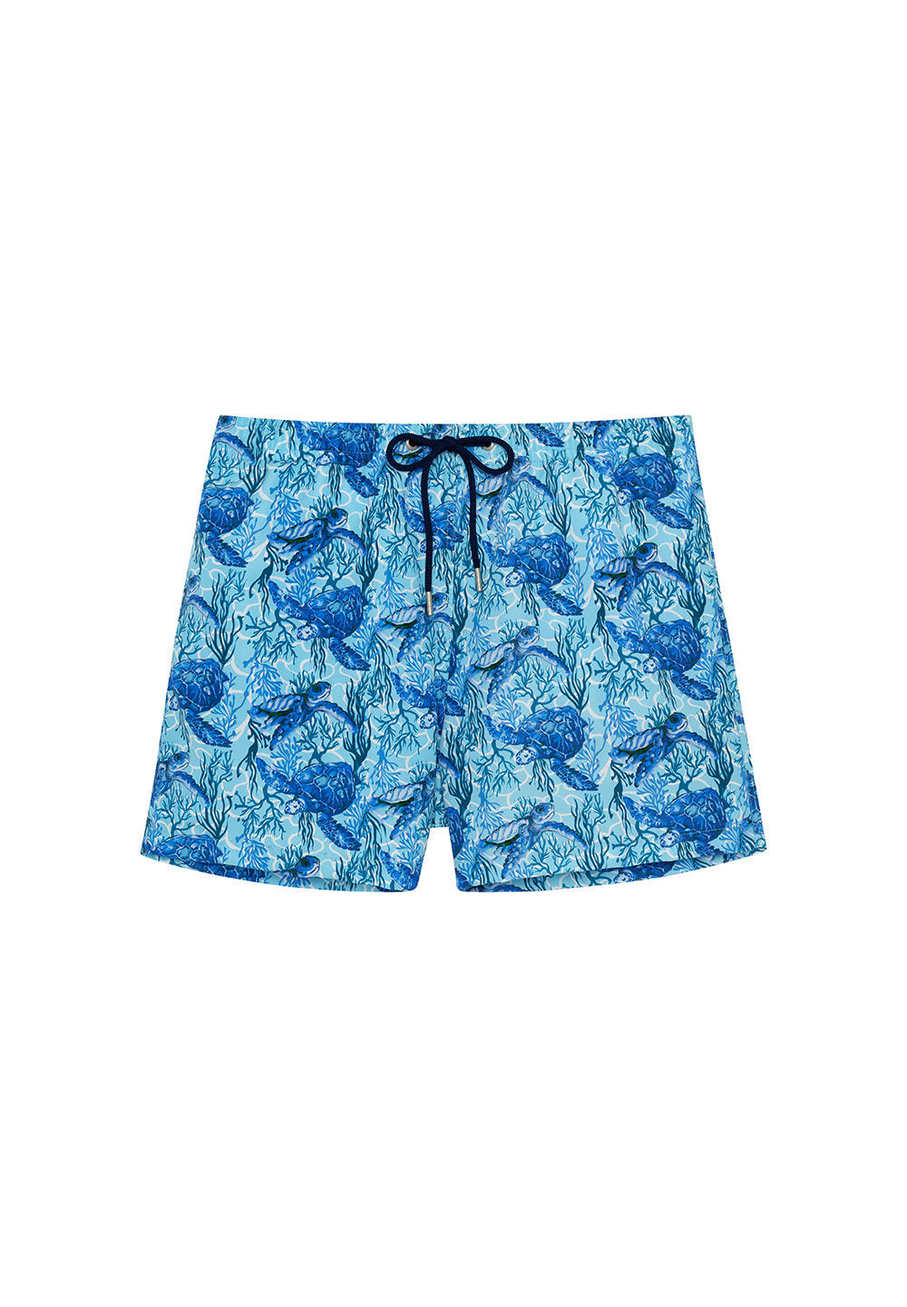 hom-h-fresh-tartane-maillot-homme-imprim-bleu-tortues image 1