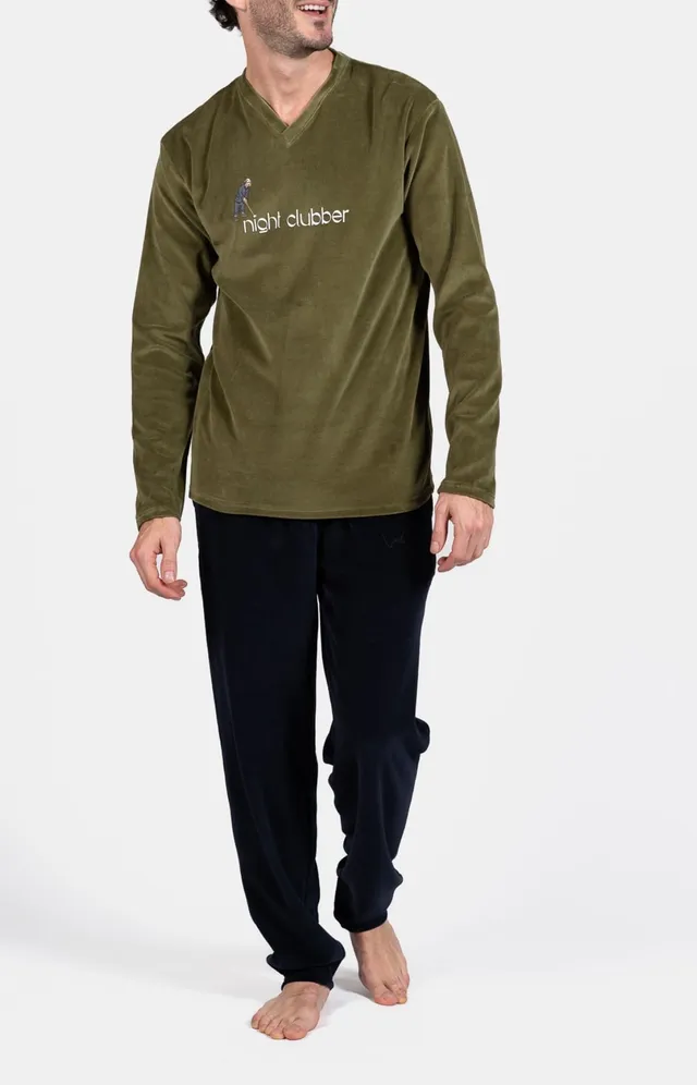arthur-bob-night-clubber-pyjama-velours-noir-l-homme image 1