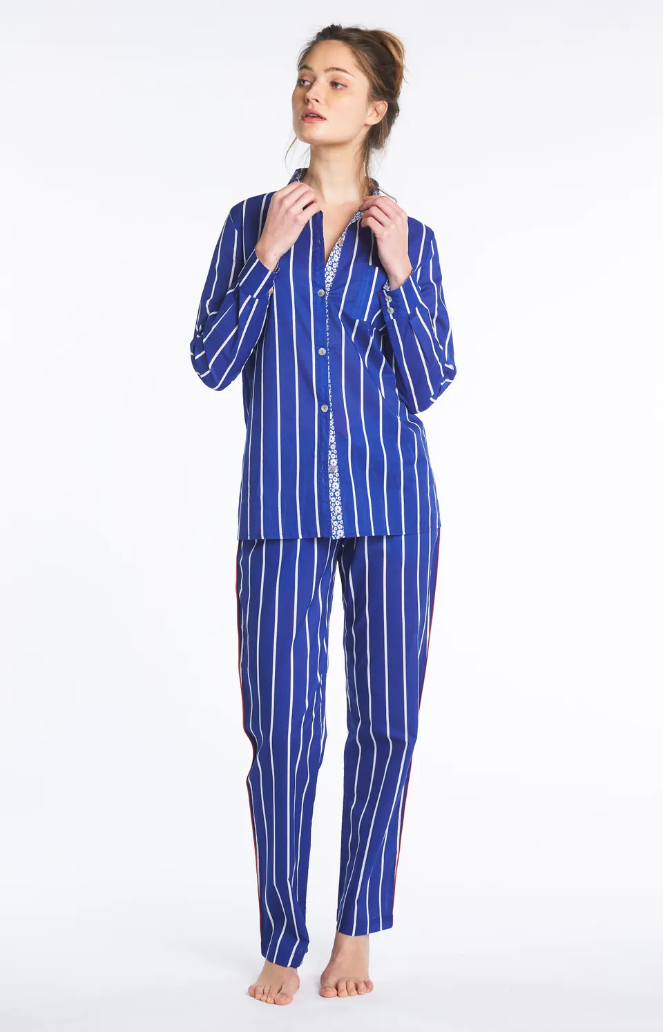 arthur-bob-camille-chemise-coton-bleu-roi image 1