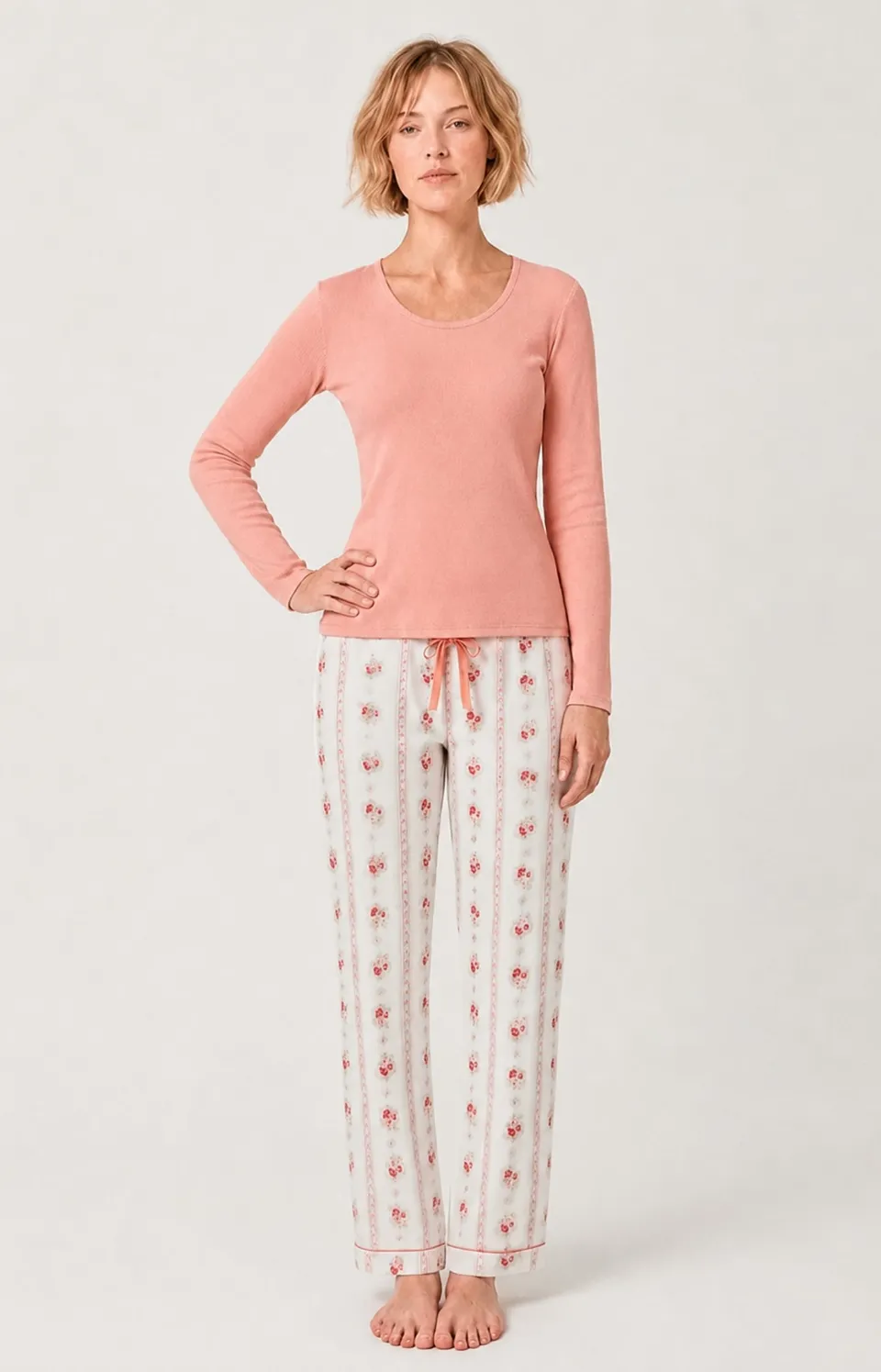 arthur-bob-rosalie-pantalon-pyjama-femme-ivoire-pilou image 1