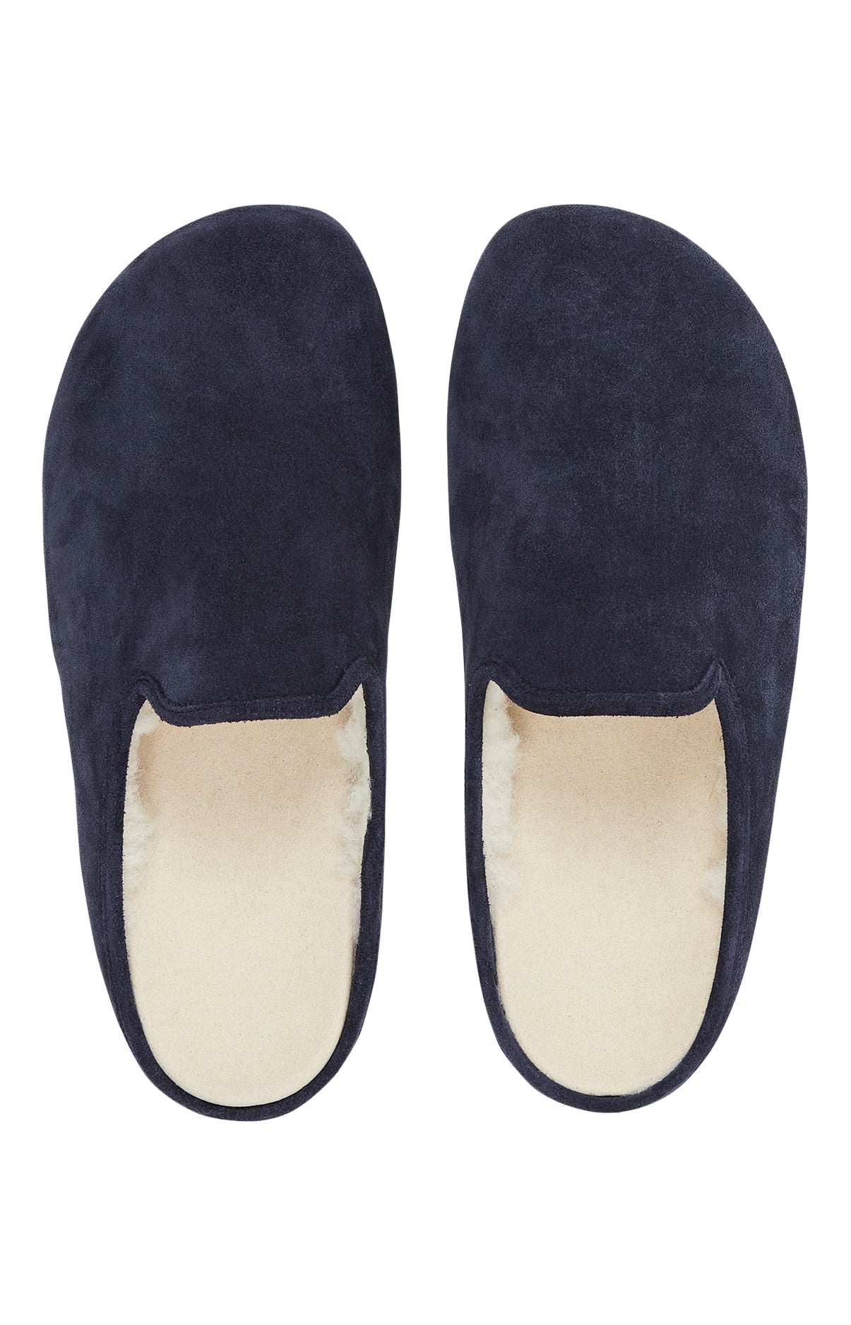 arthur-bob-mules-cuir-velours-marine-homme-laine image 2