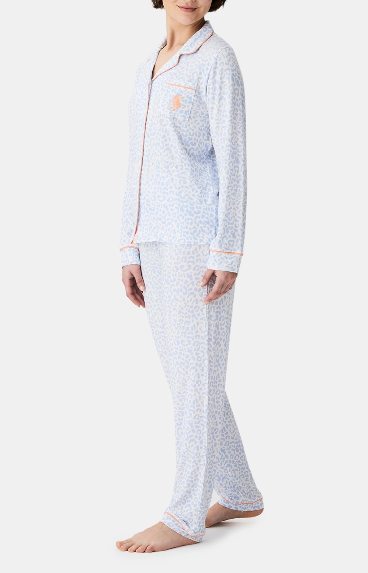 arthur-bob-pyjama-f-lina-modal-boutonn-bleu-l-opard image 4