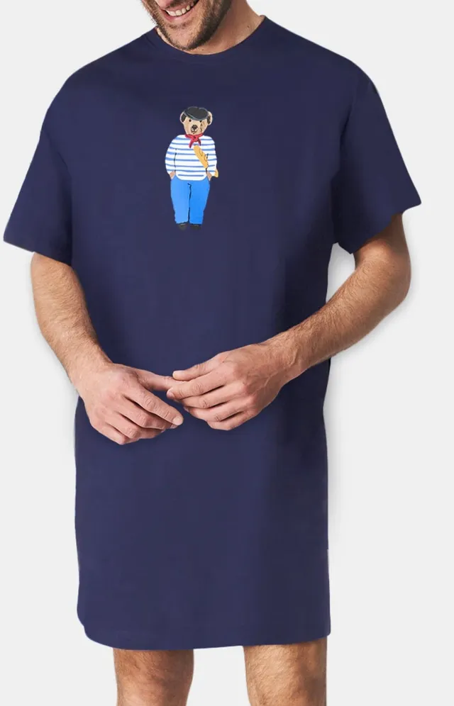 arthur-bob-maxi-tee-shirt-teddy-in-paris-marine-homme image 1