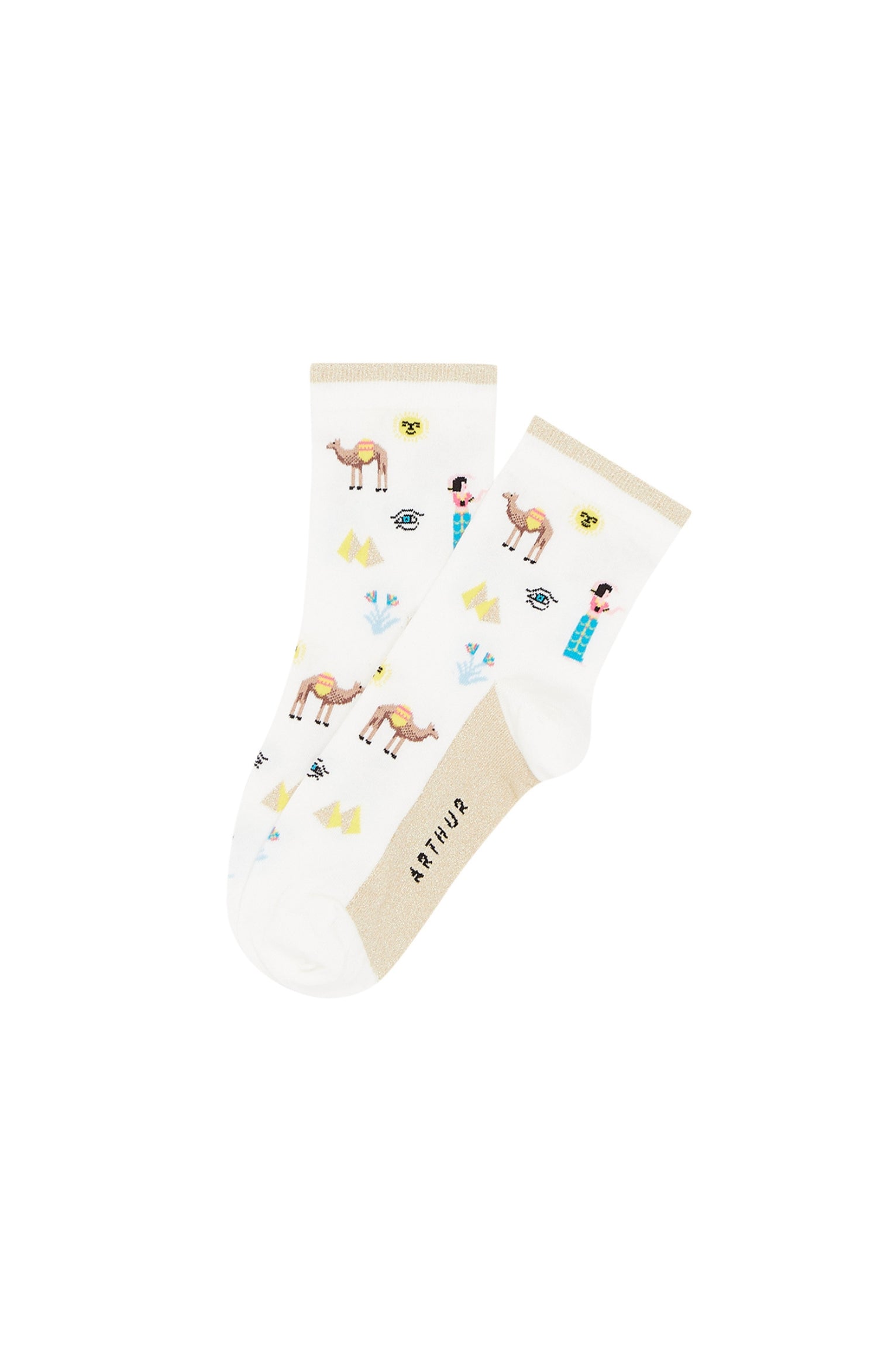 arthur-bob-cl-op-tre-chaussettes-femme-cru-36-40-coton image 1