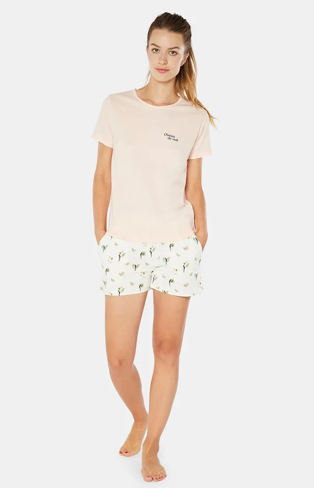 arthur-bob-birdie-pyjashort-femme-blanc-coton-bio image 1