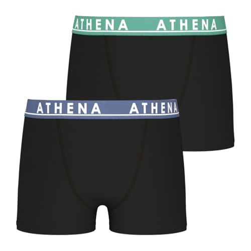 athena-easy-color-lot-2-boxers-gar-on-noir-coton-stretch image 8