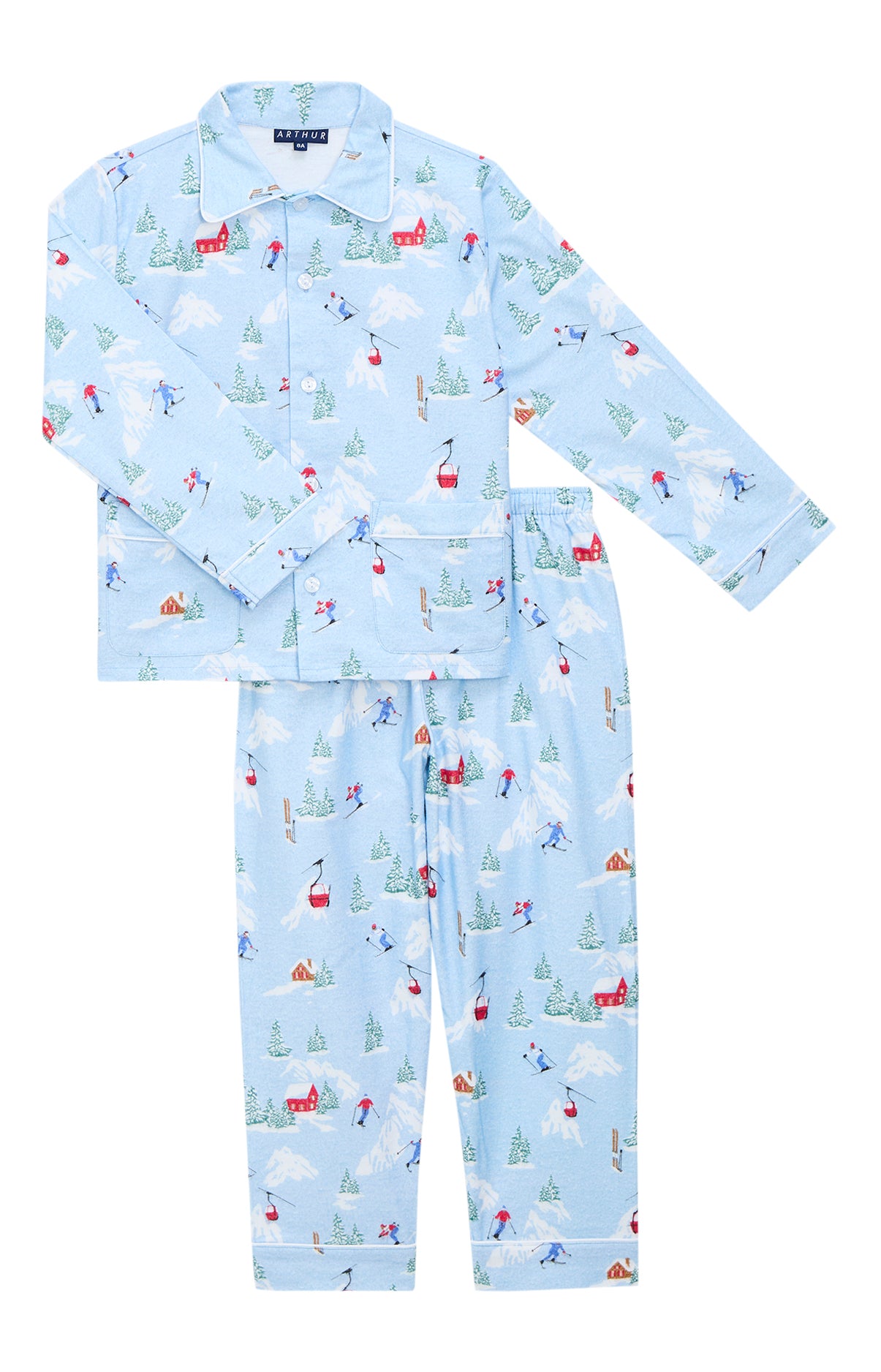 arthur-bob-pyjama-enfant-pilou-no-l-en-altitude-bleu-ciel image 3