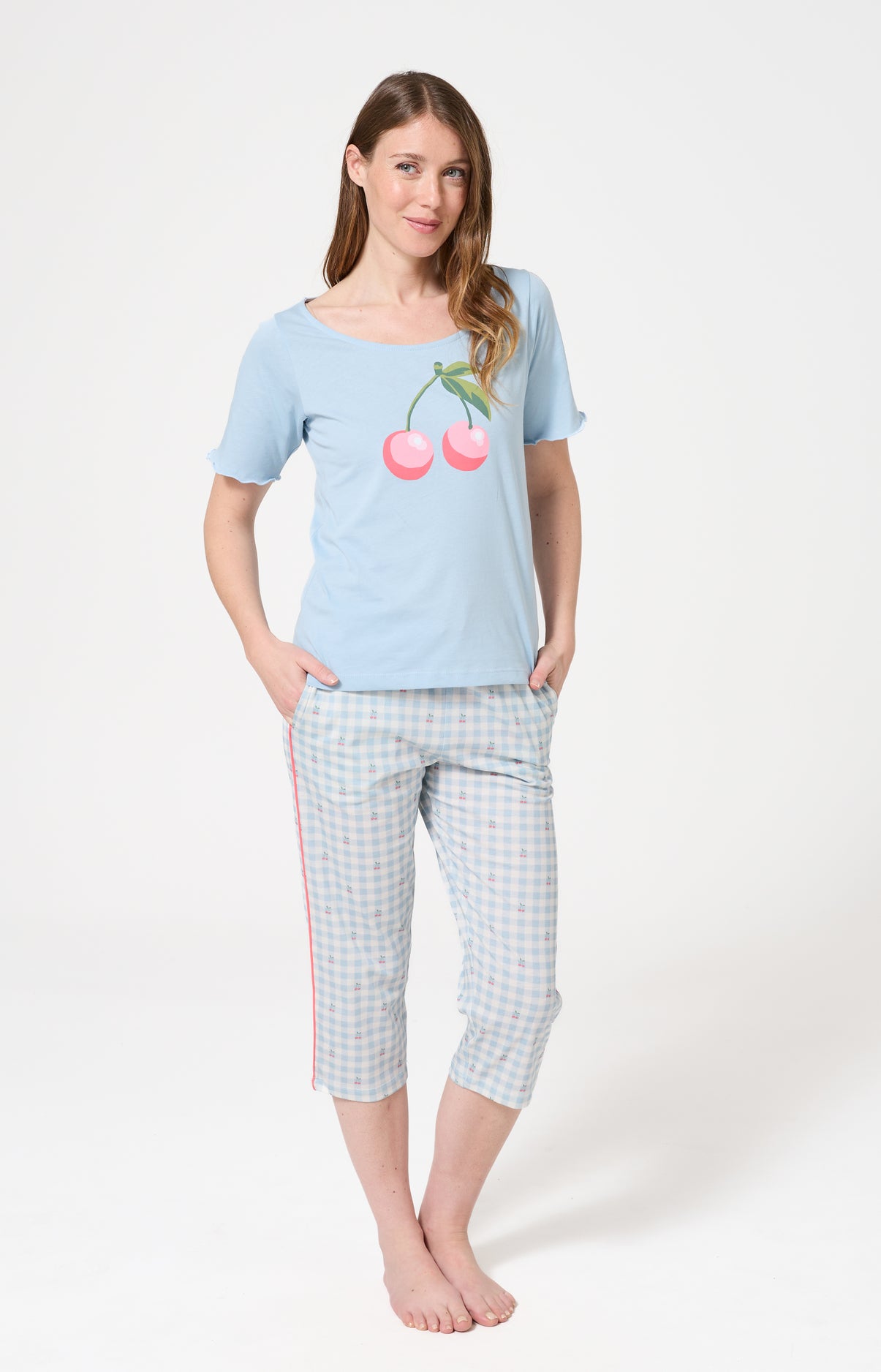 arthur-bob-pyjacorsaire-femme-cherry-coton-bio image 1