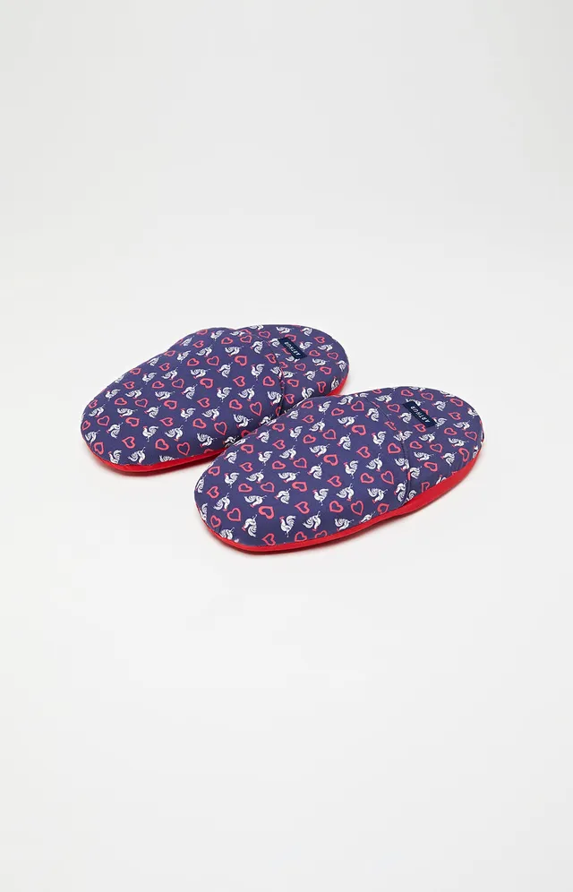 arthur-bob-cocoeurico-pantoufles-homme-marine-coton-bio image 1