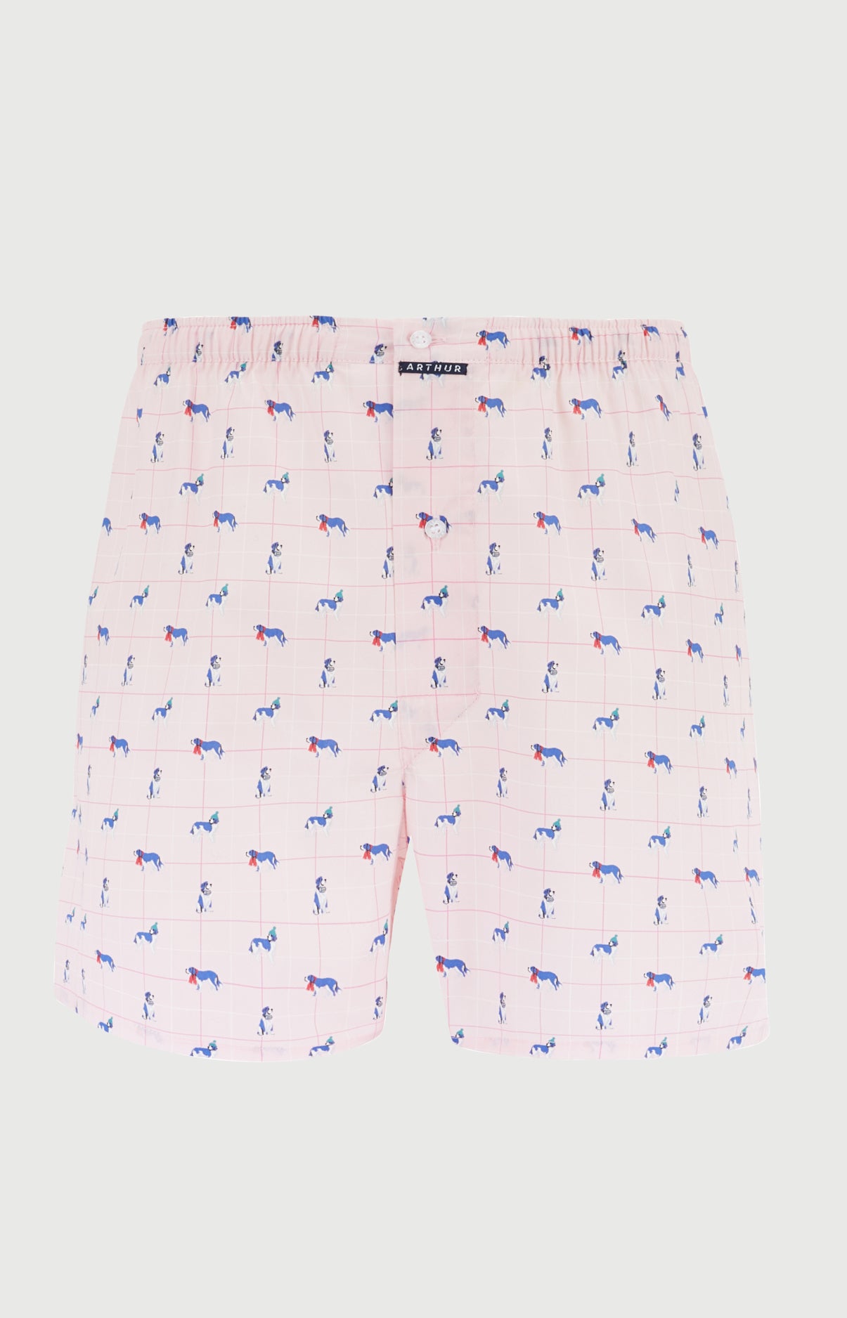 arthur-le-club-chien-bernard-cale-on-homme-rose-coton-bio image 3