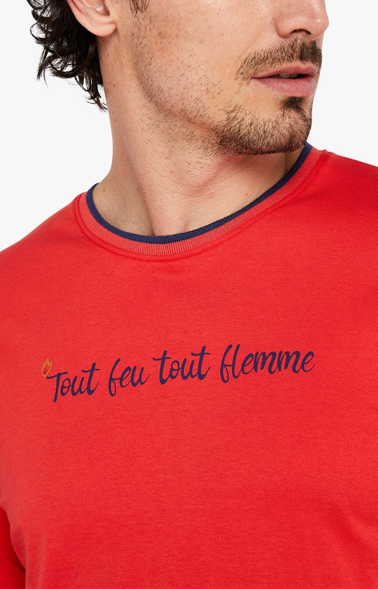 arthur-bob-on-fire-pyjama-homme-marine-taille-l image 2
