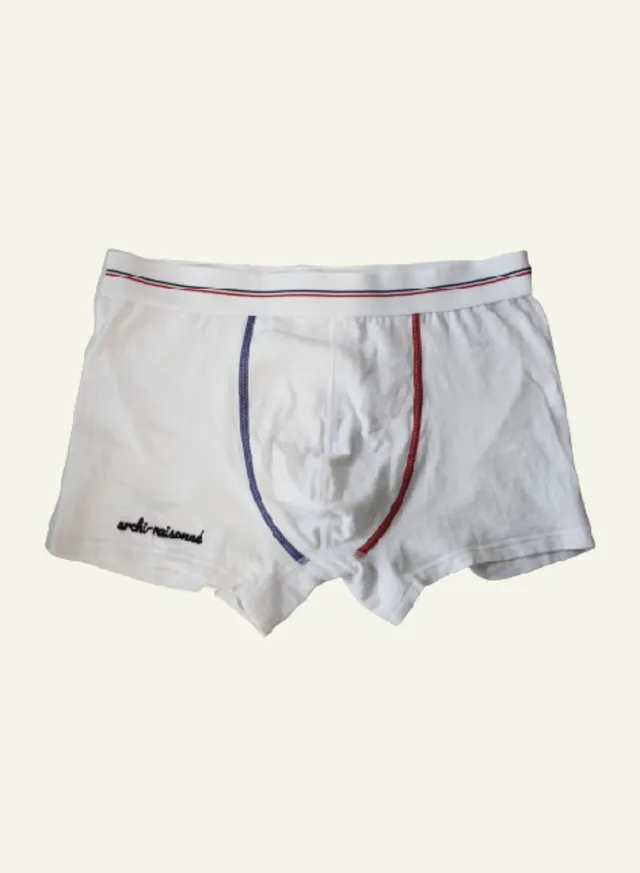 archiduchesse-recycl-e-boxer-raisonn-blanc-coton-bio image 1