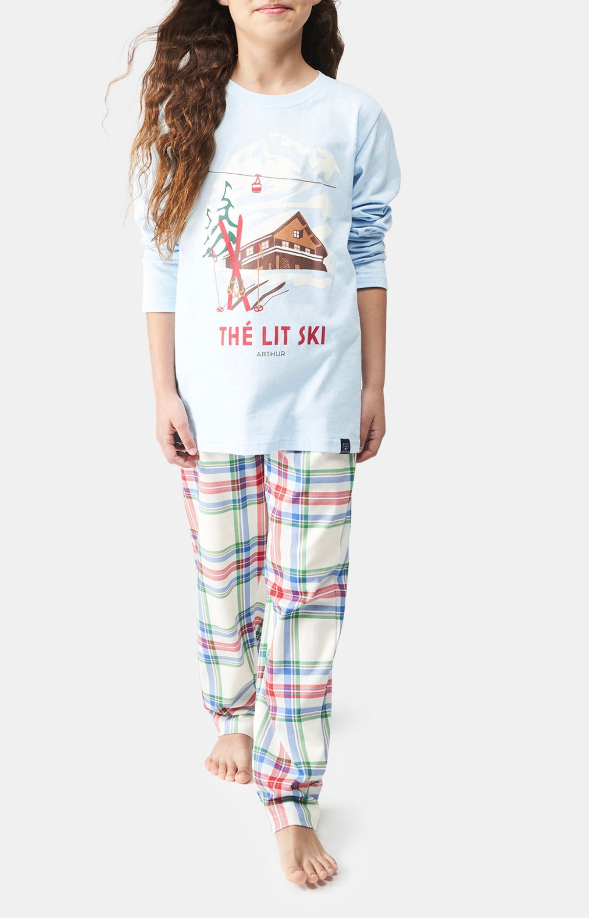 arthur-bob-pyjama-th-lit-ski-pyjama-enfant-blanc-coton-bio image 4