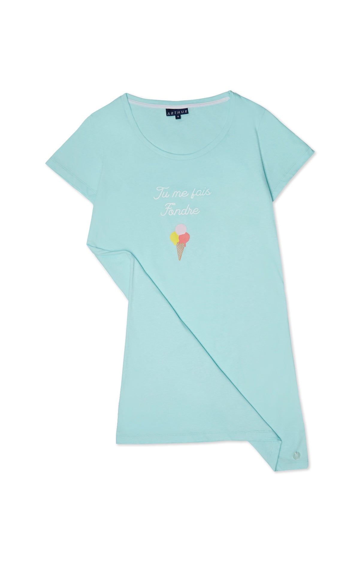 arthur-bob-icecream-chemise-de-nuit-femme-lagon-coton-bio image 3