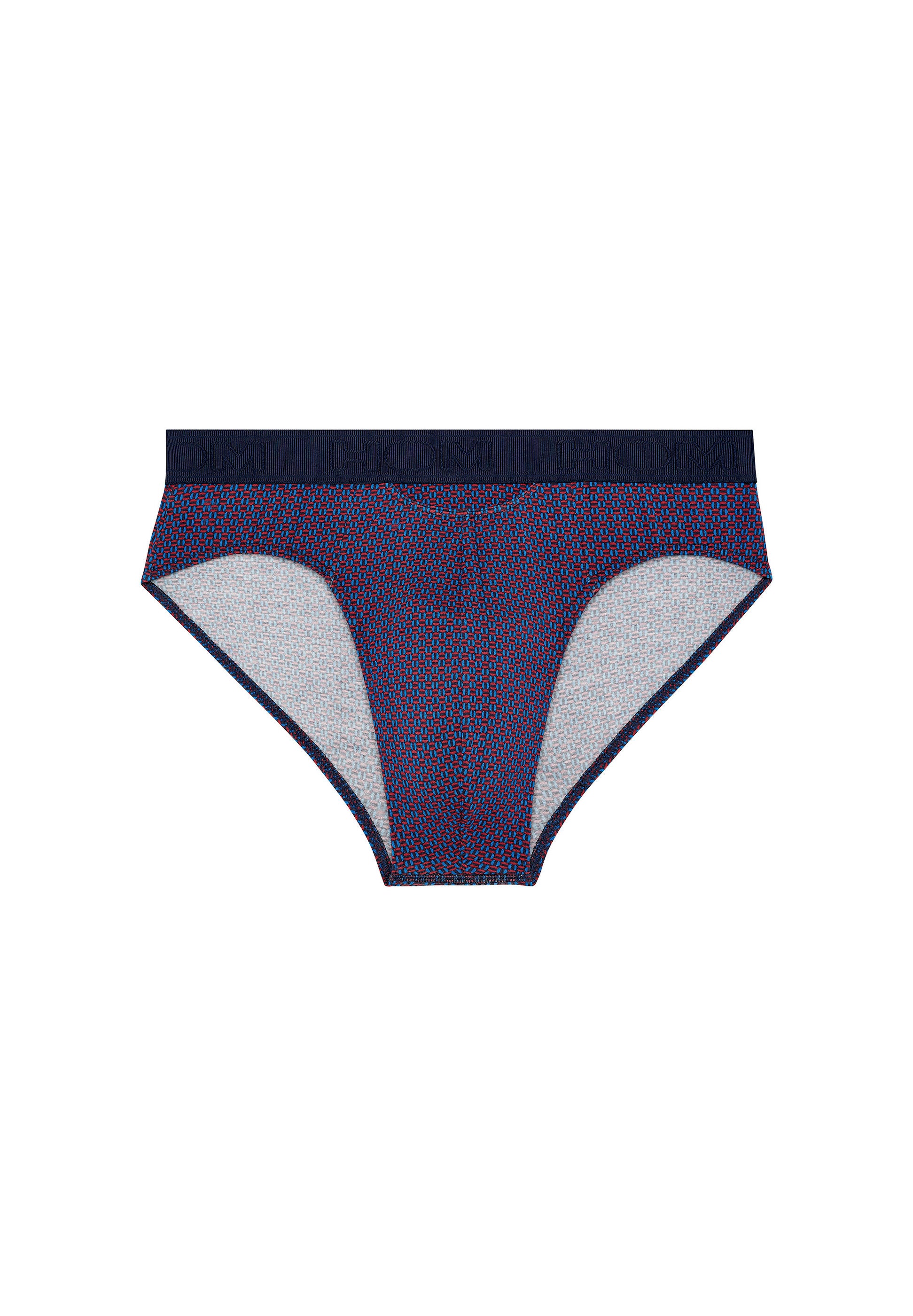 hom-ho1-fats-slip-homme-bleu-marine-imprim-coton-modal image 1