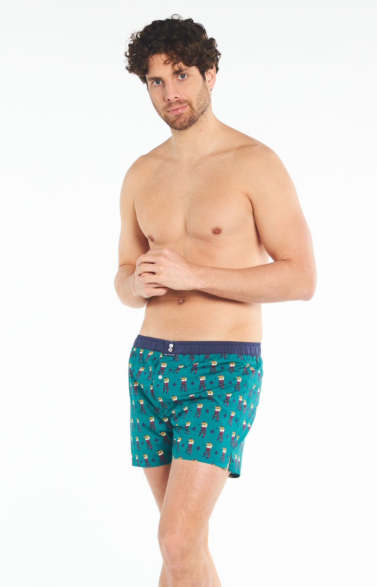 arthur-le-club-n-926-cale-on-homme-vert-coton-bio image 4