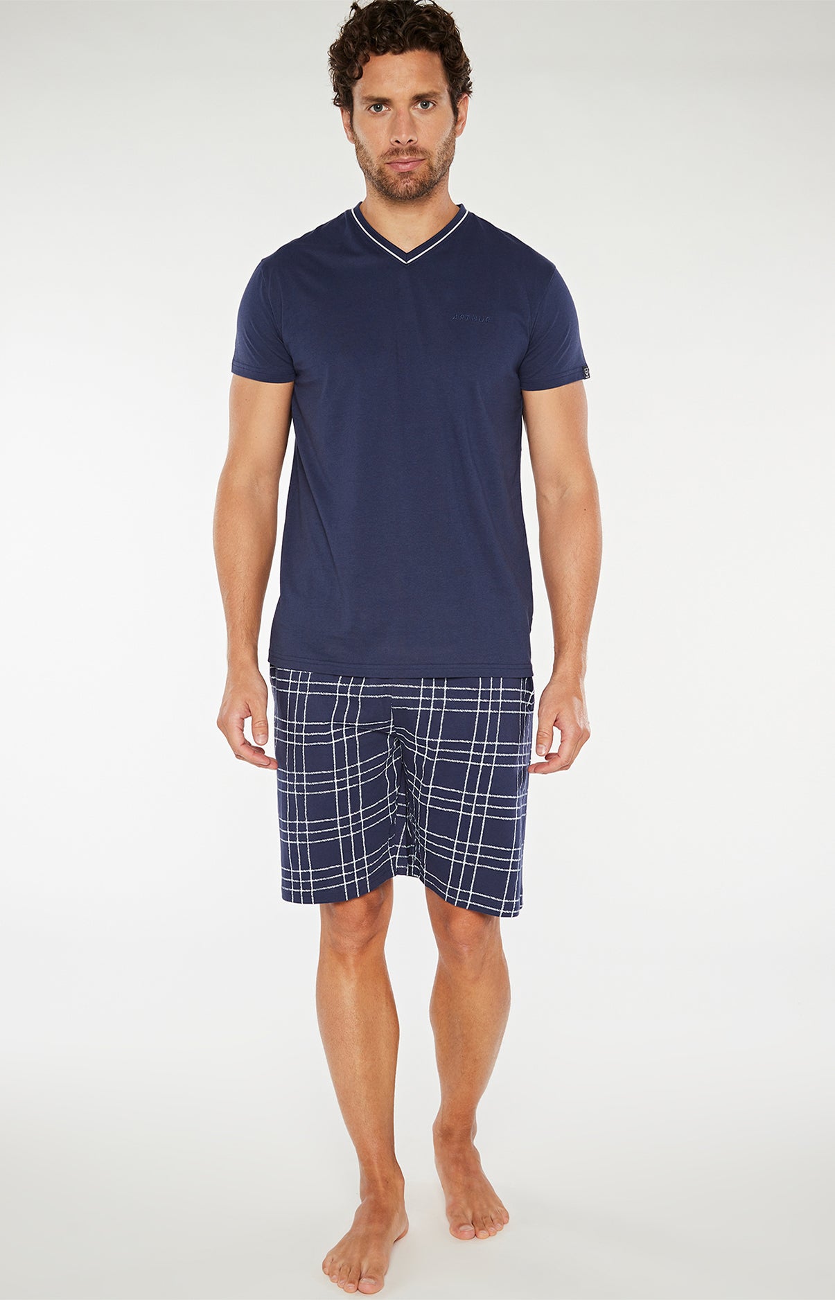 arthur-bob-lewis-pyjashort-coton-bio-marine-2 image 1