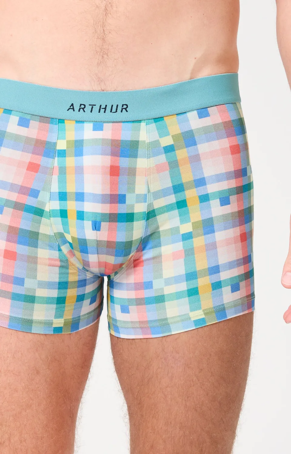 arthur-bob-mosaique-boxer-coton-bio-multicolore-homme image 1