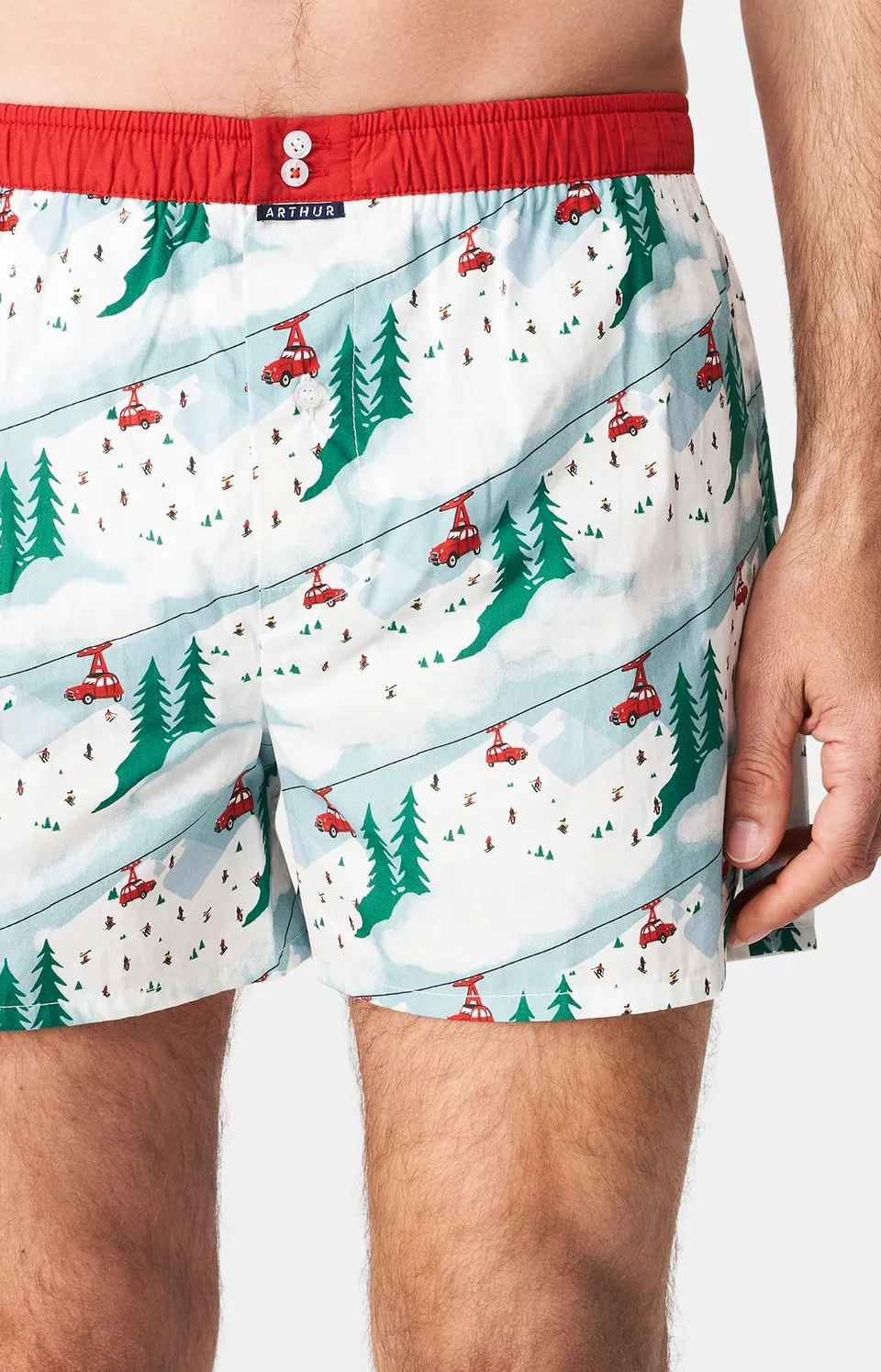 arthur-le-club-1120-cale-on-homme-blanc-coton-bio image 1