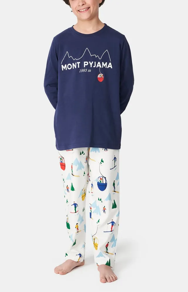 arthur-bob-pyjama-enfant-mont-pyjama-blanc-coton image 1