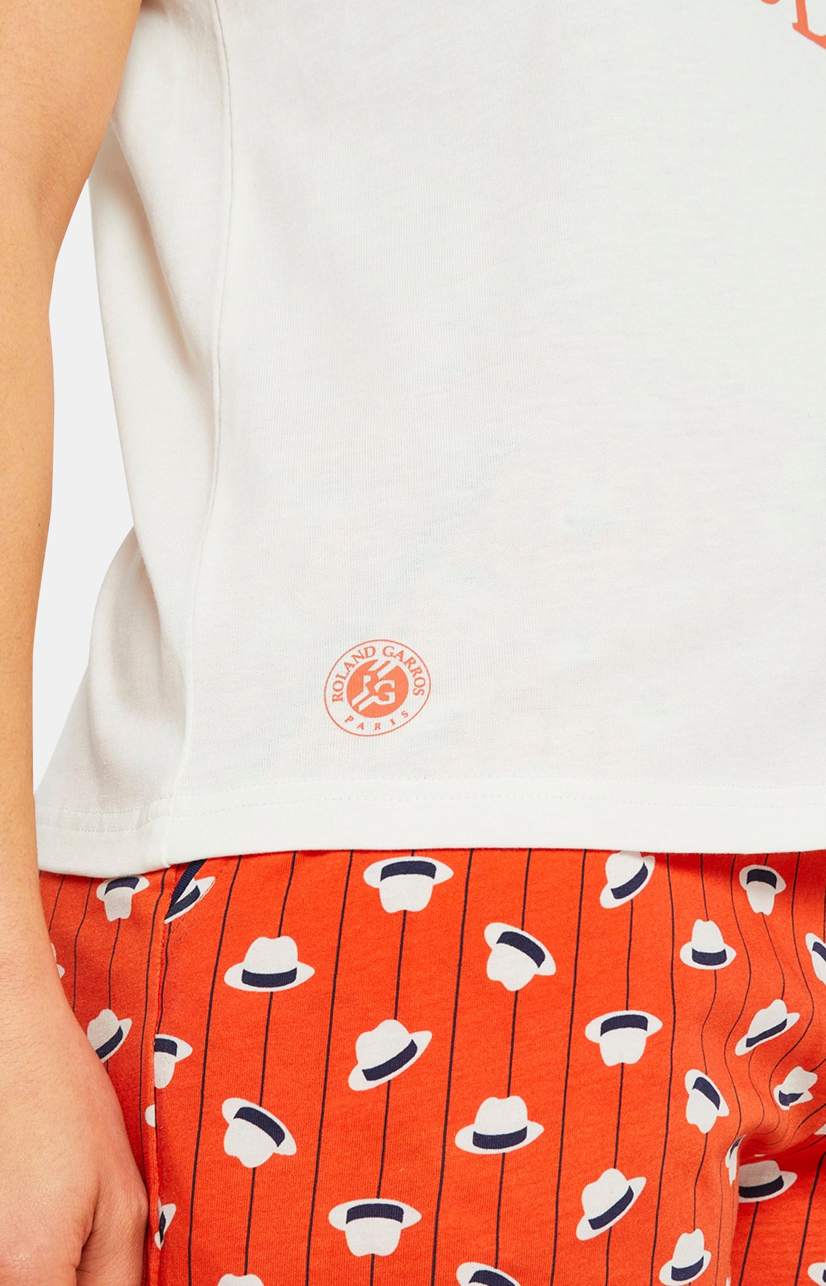 arthur-bob-pyjashort-femme-coton-bio-terre-roland-garros image 2