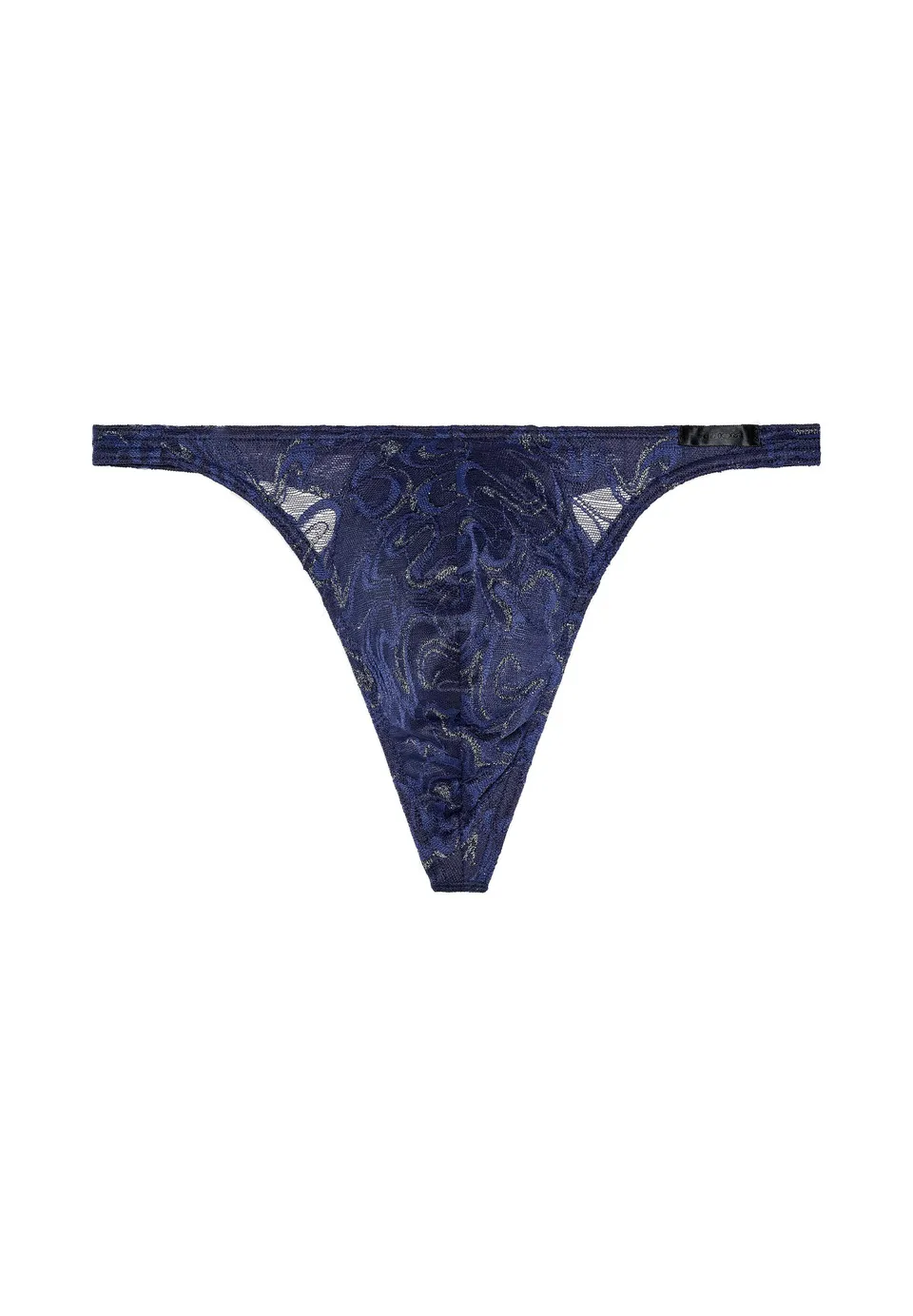 hom-purple-string-homme-dentelle-bleu-marine image 1