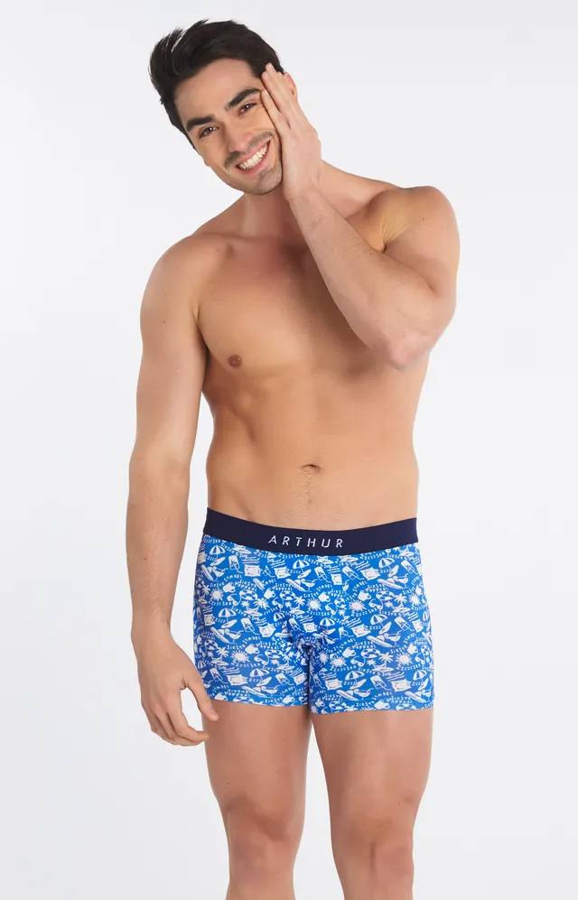 arthur-bob-symbole-boxer-coton-bio-bleu-roi-xl image 1