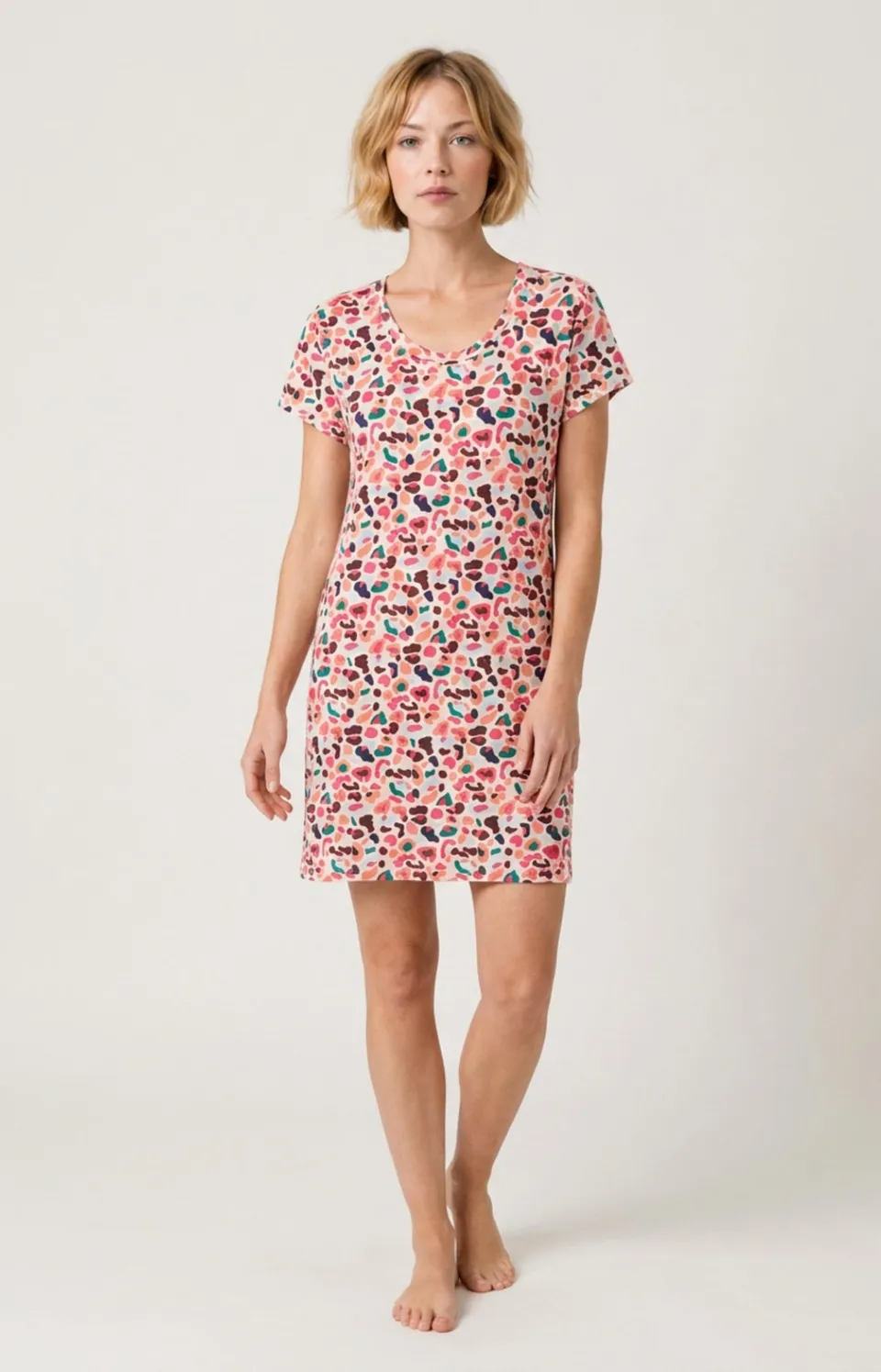 arthur-bob-l-opoldine-chemise-de-nuit-multicolore-en-modal image 1