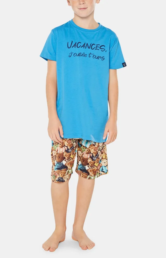 arthur-bob-pyjashort-enfant-teddy-coton-bio image 1